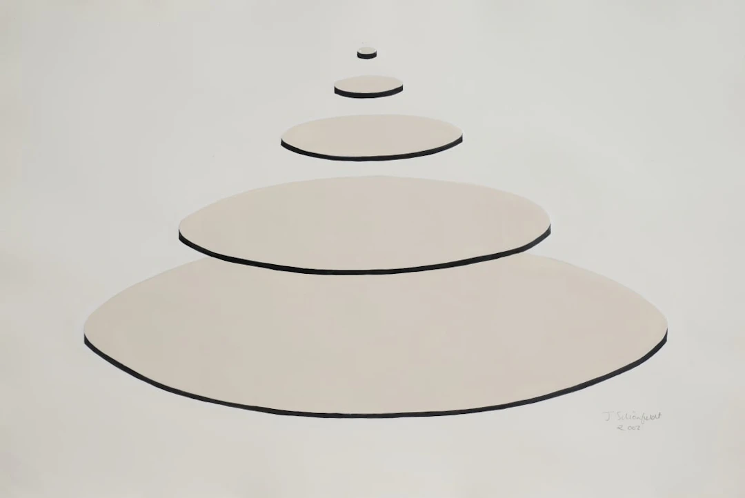 Joachim Schönfeldt; Social Pyramid Diagram (Beige), from The Model Men series