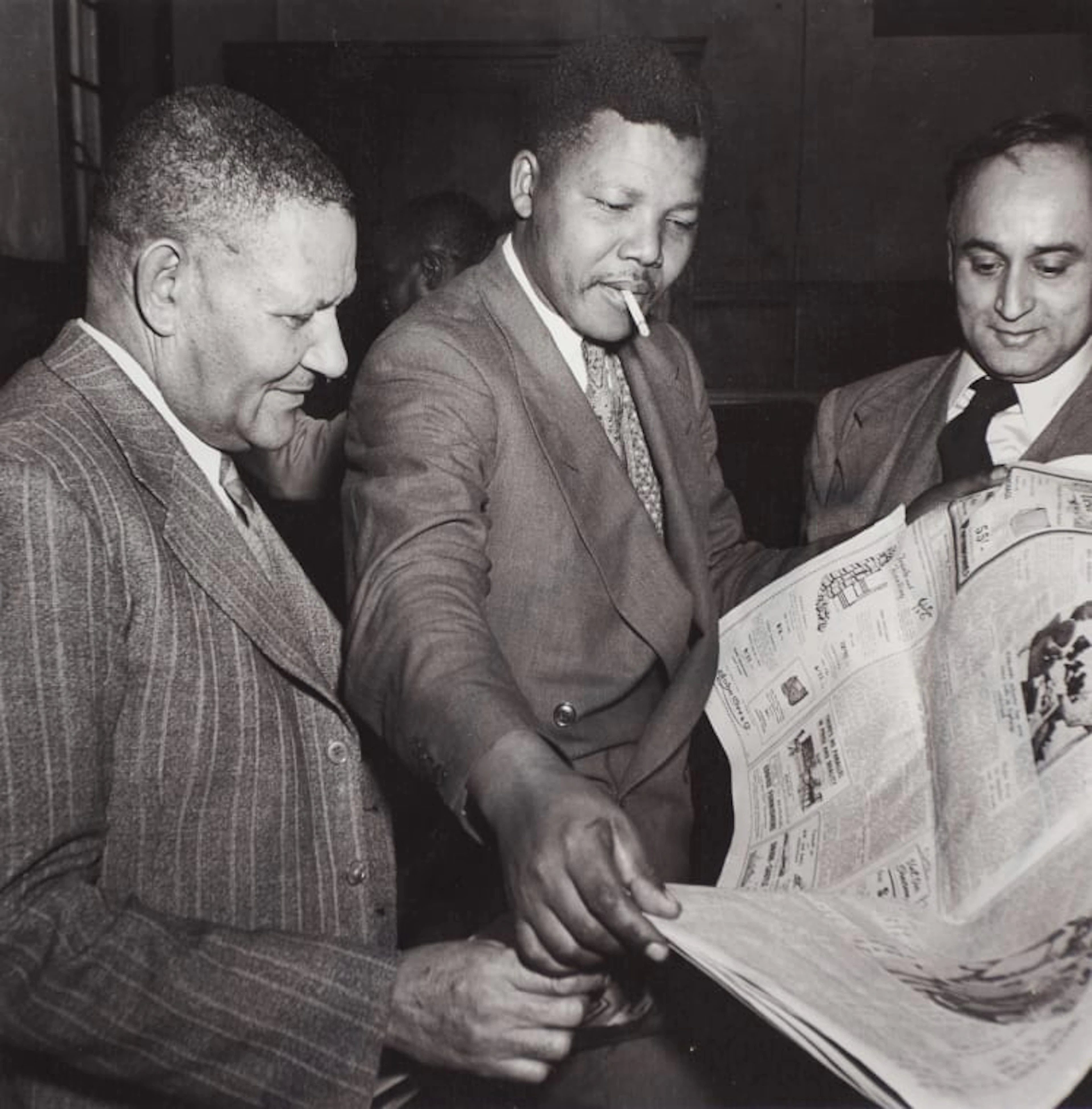 Jürgen Schadeberg; Johannesburg 1952, ANC President J.S. Moroka, Nelson