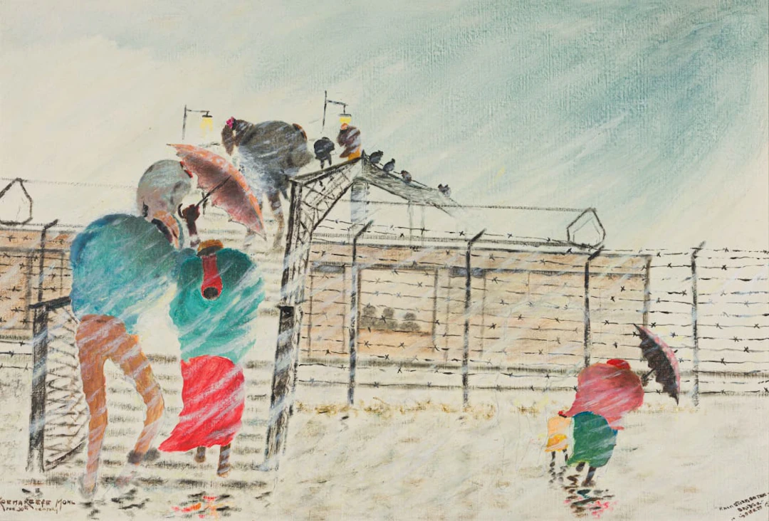 John Koenakeefe Mohl; Rainstorm on the Bridge, in Soweto (S.A)