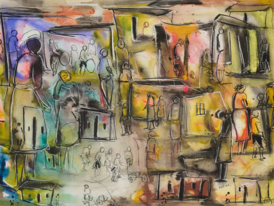 Eli Kobeli; Township Scene