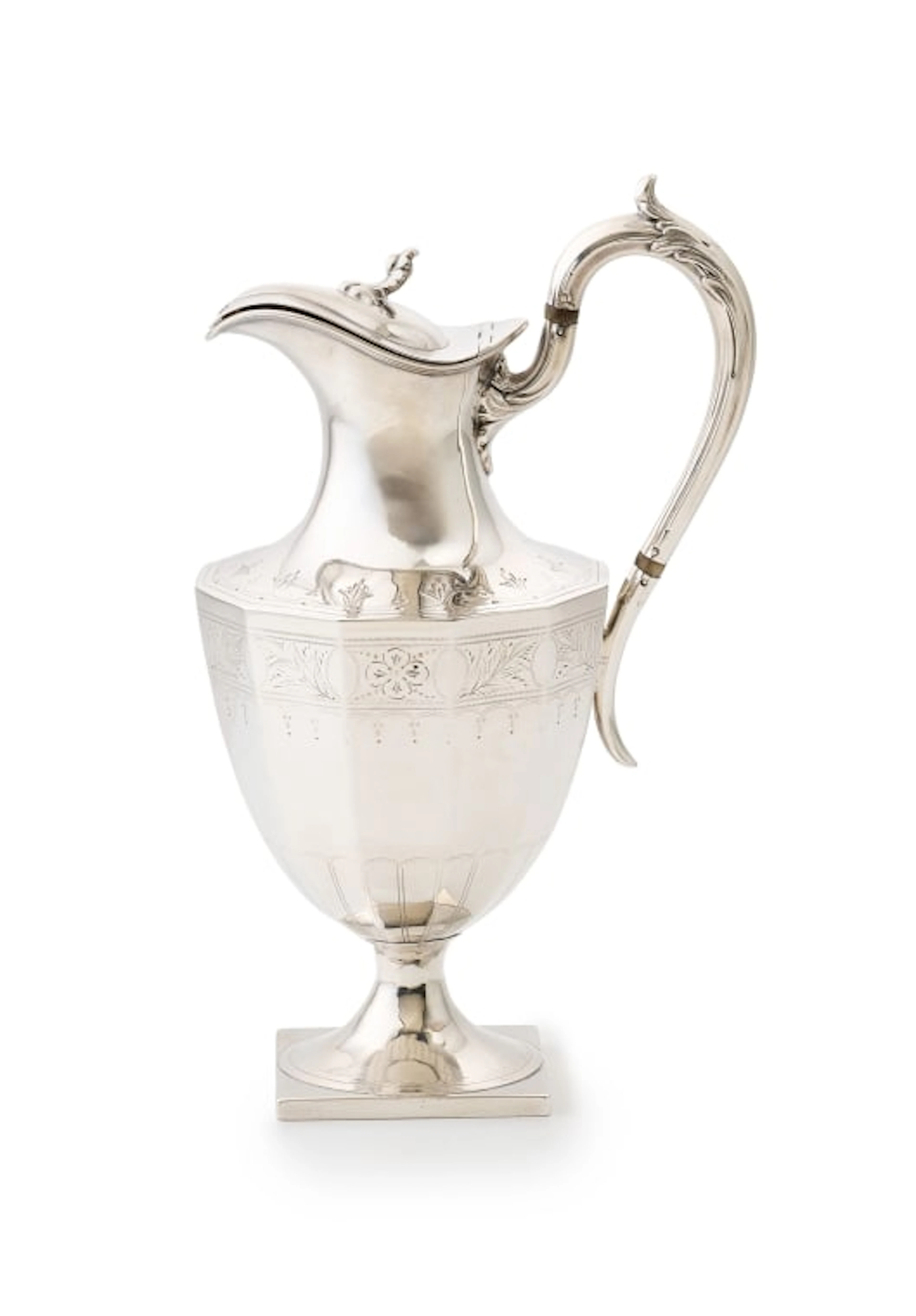 A Victorian silver hot water jug, James Deakin & Sons, Sheffield, 1894