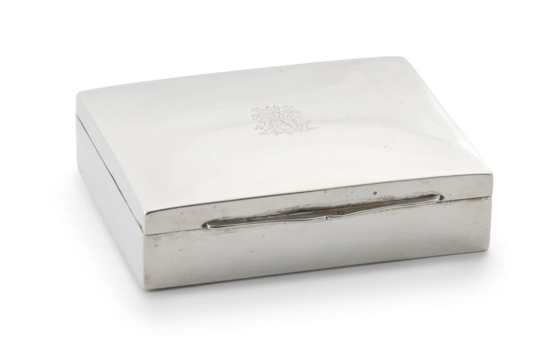 An Austro-Hungarian silver cigar box, maker's mark TJ, c.1872-1922