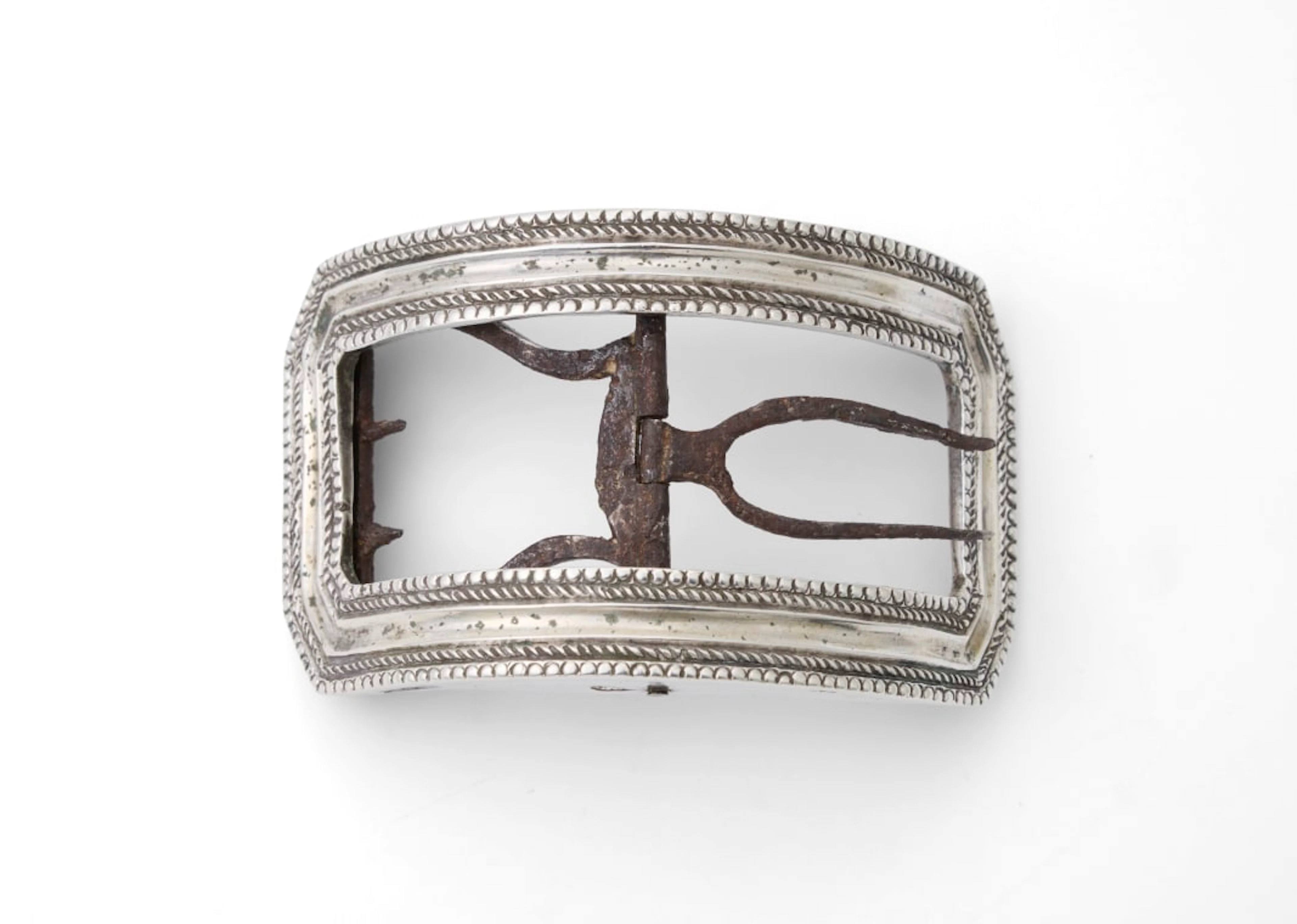 A Cape silver buckle, Willem Godfried Lotter, 1810-1835