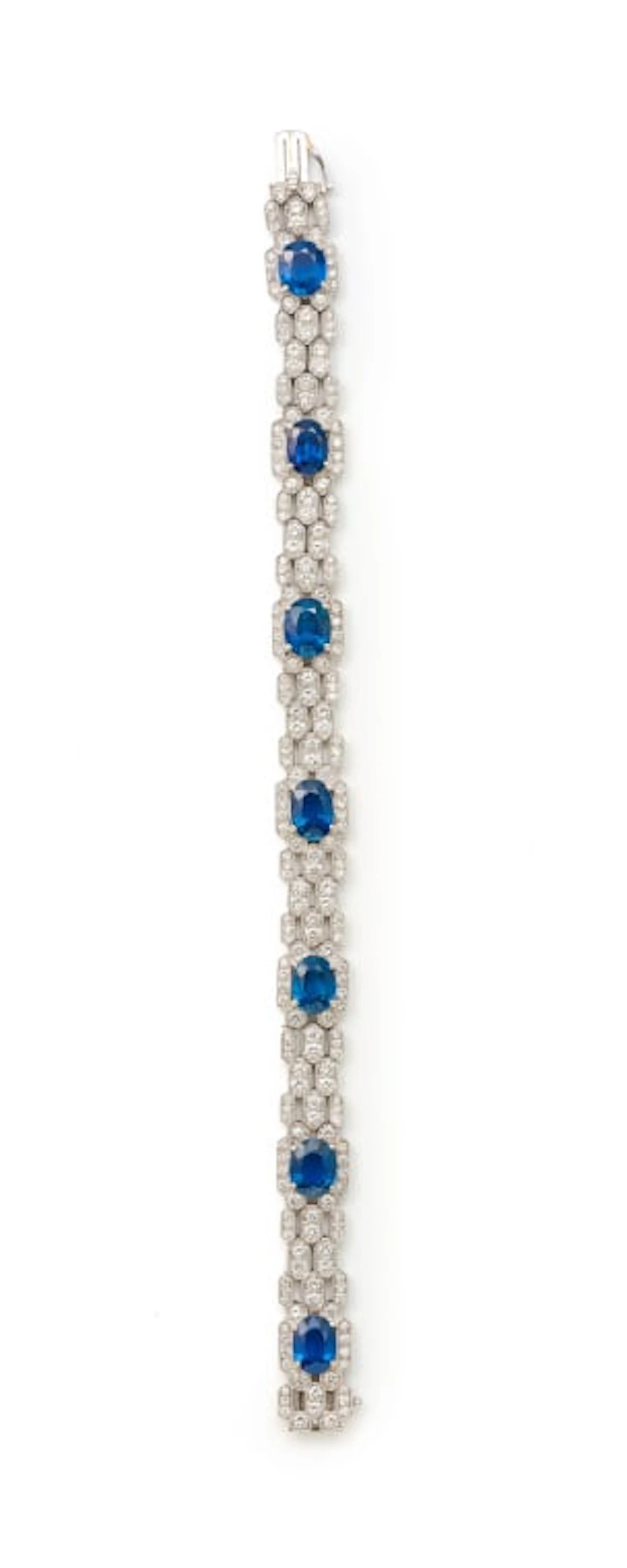 Sapphire and diamond bracelet