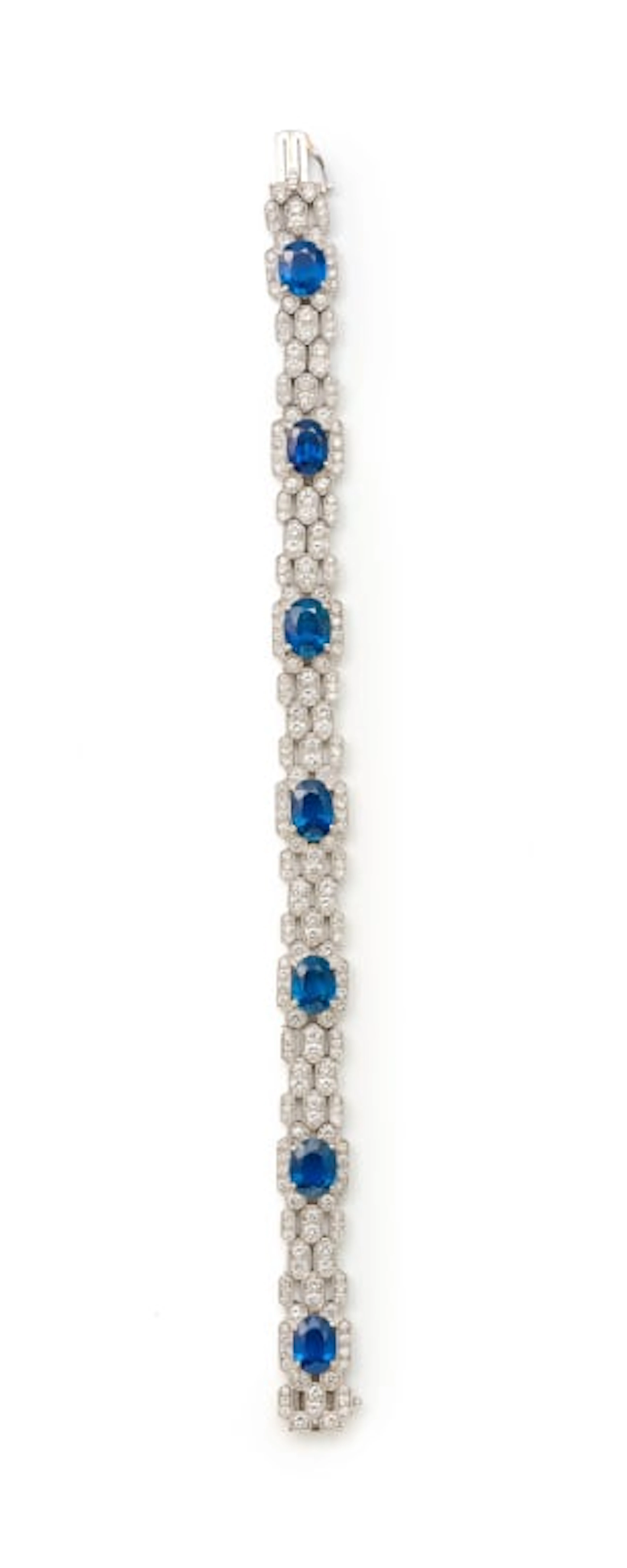Sapphire and diamond bracelet