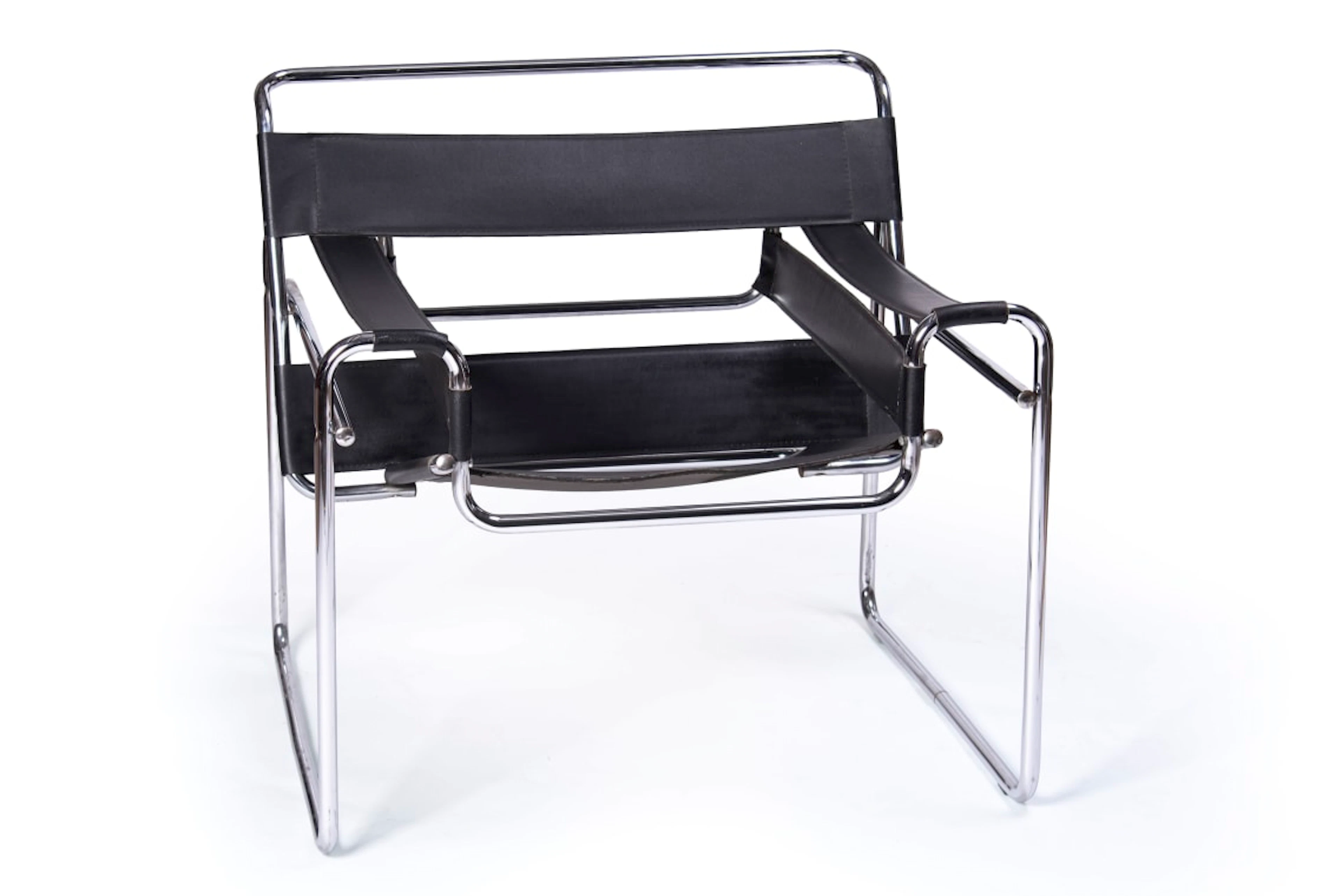Marcel Breuer; 'Wassily' chair after a 1925 design by Marcel Breuer