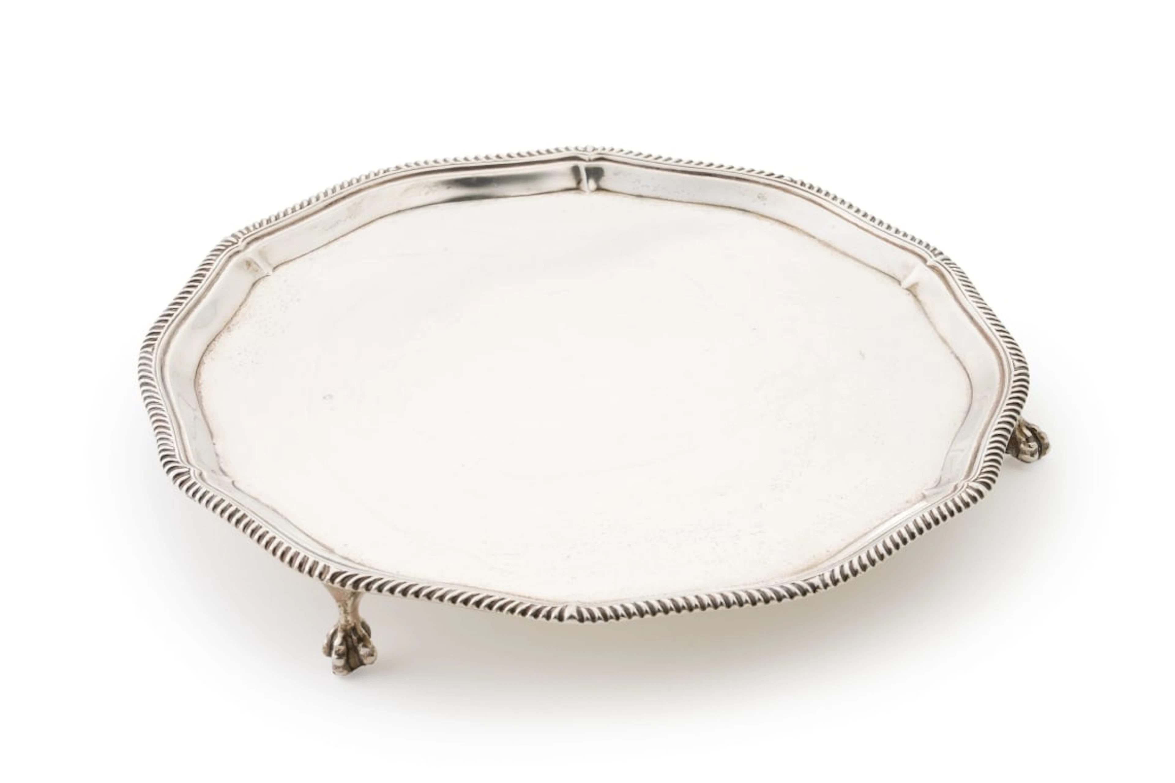 A George VI silver salver, Roberts & Belk Ltd, 1945