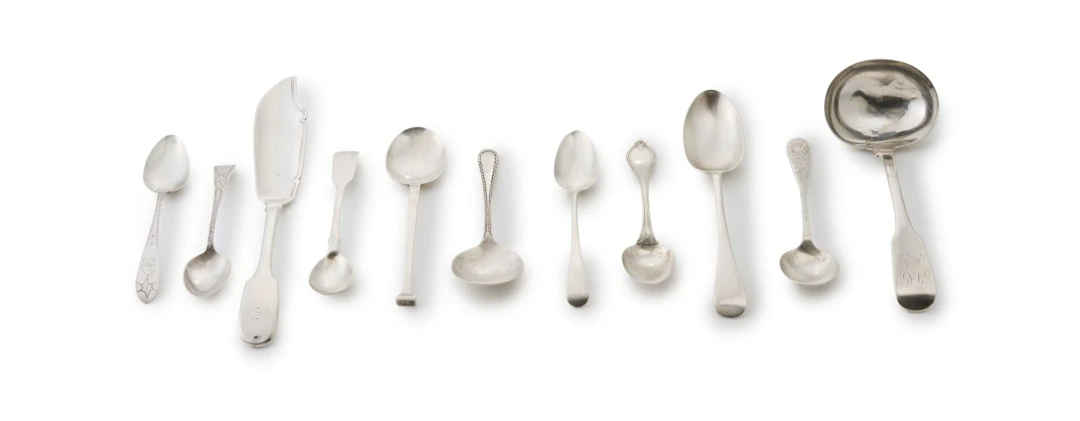 A George III silver Fiddle pattern sauce ladle, George Day, London, 1814