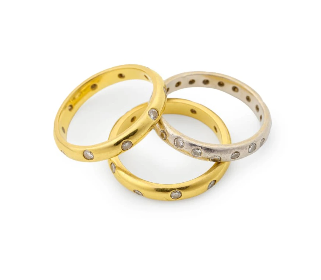 Trio of diamond bands