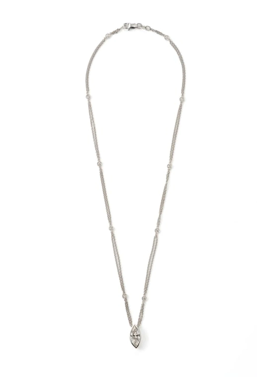 Marquise diamond necklace