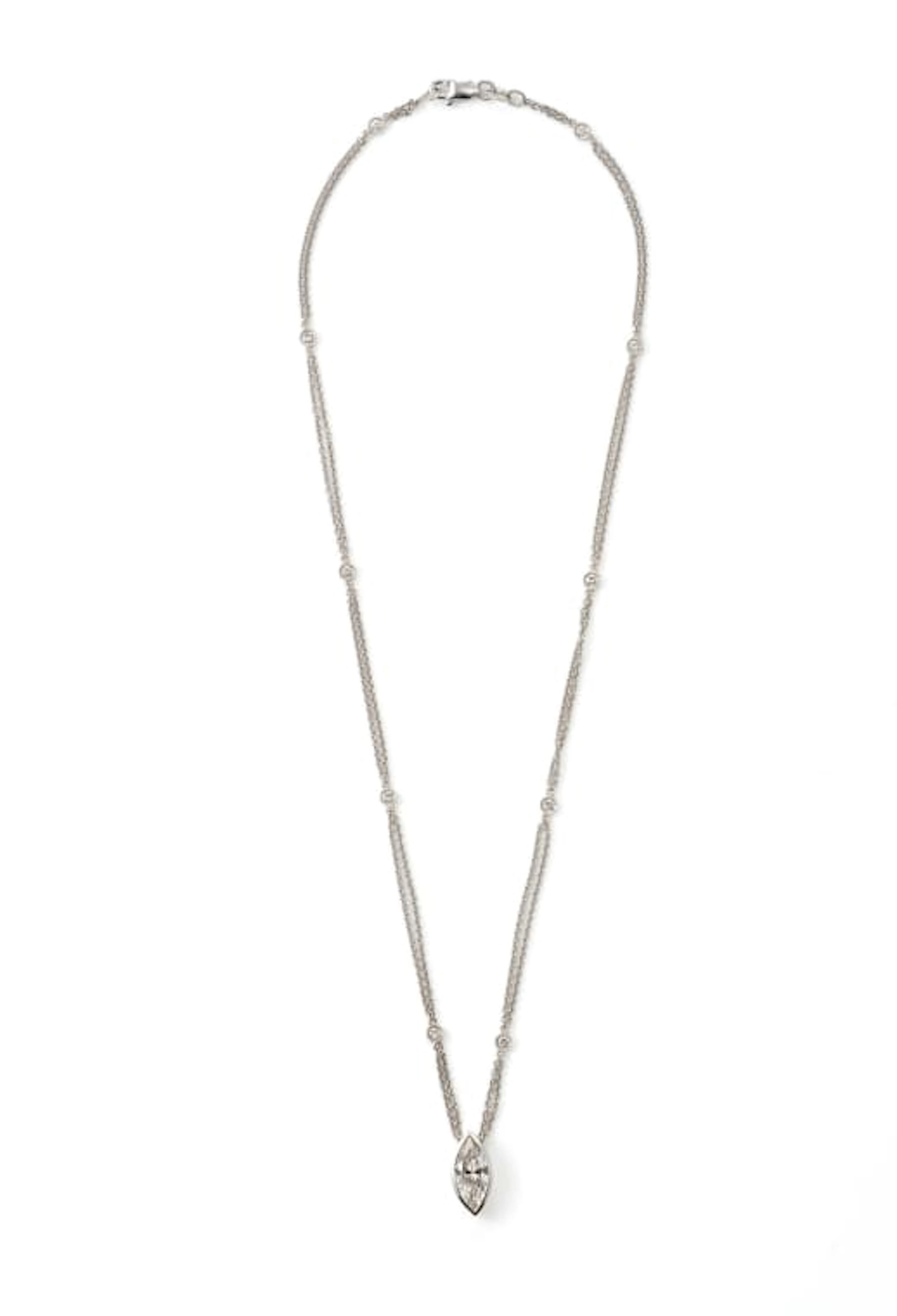Marquise diamond necklace