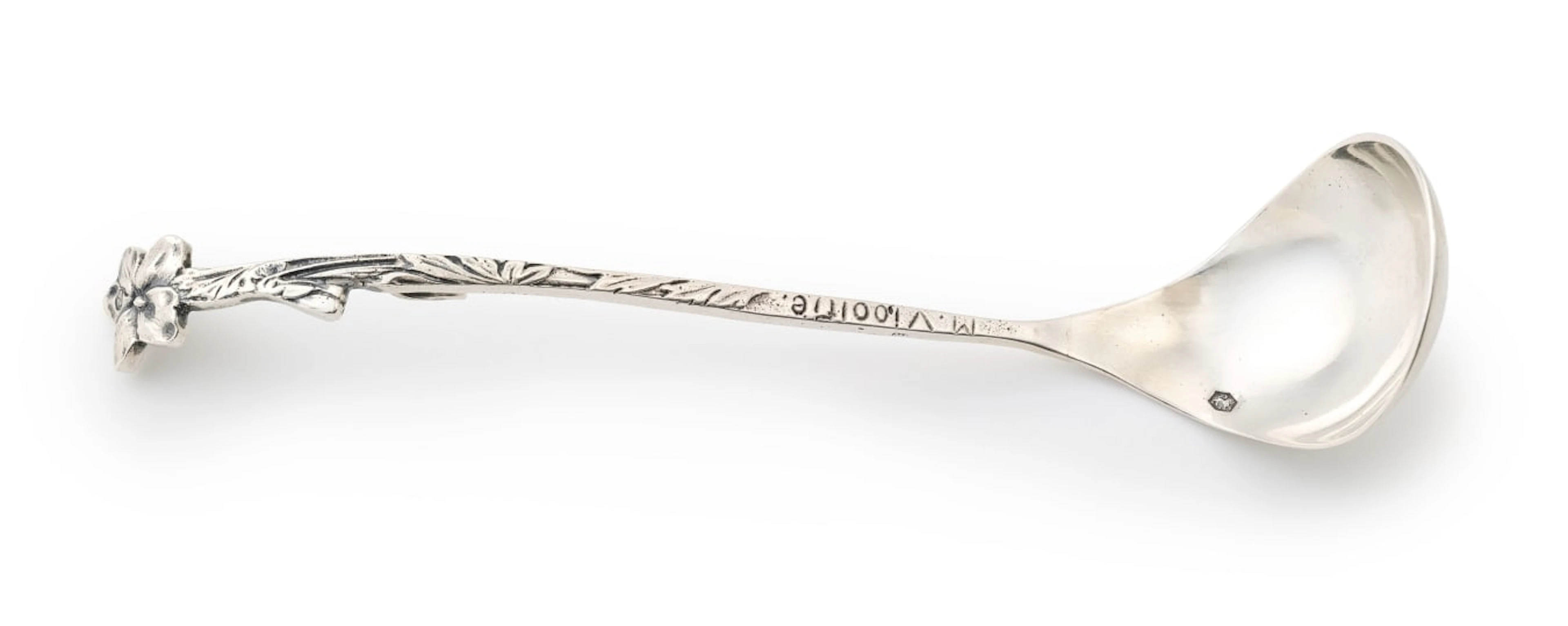 A Dutch silver honey spoon, maker's mark indistinct, .833 standard