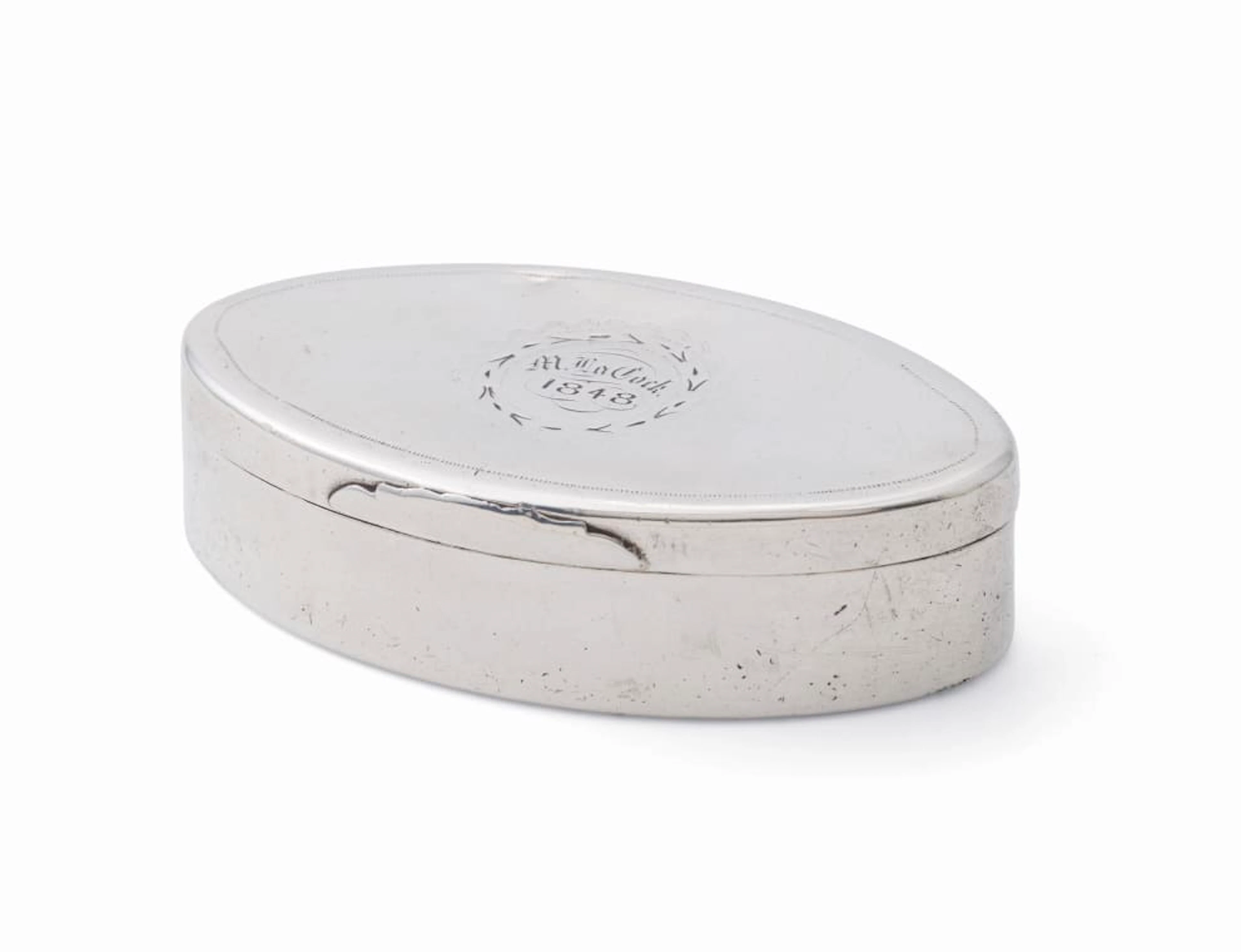 A Cape silver snuff box, William Godfried Lotter, c.1770-1810