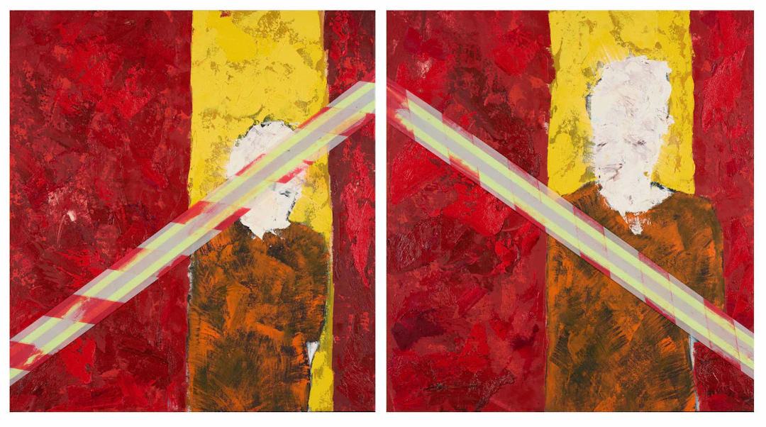 Lwando Dlamini; Untitled Portrait III, diptych