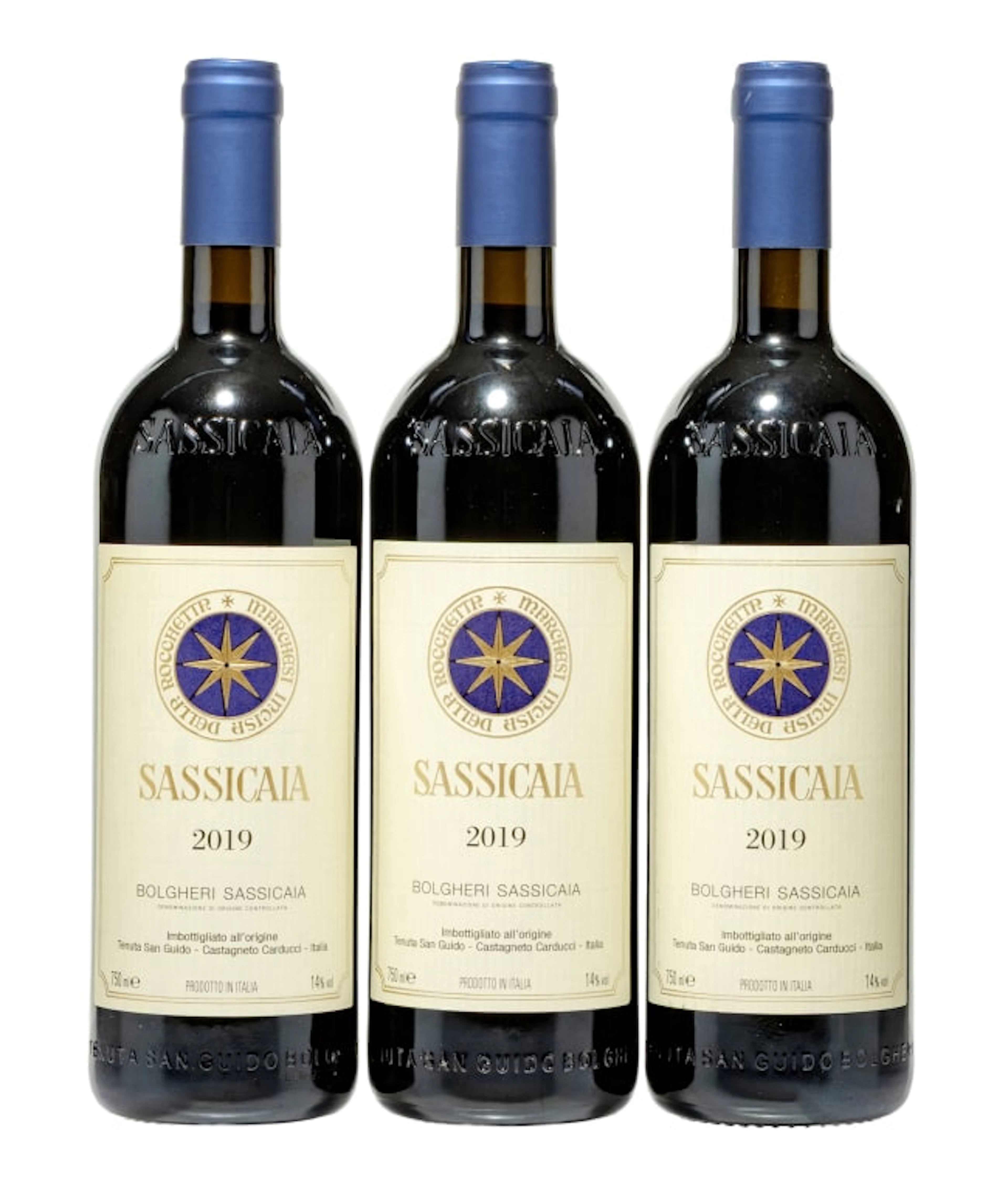 Tenuta San Guido; Sassicaia; 2019; 3 (1 x 3); 750ml