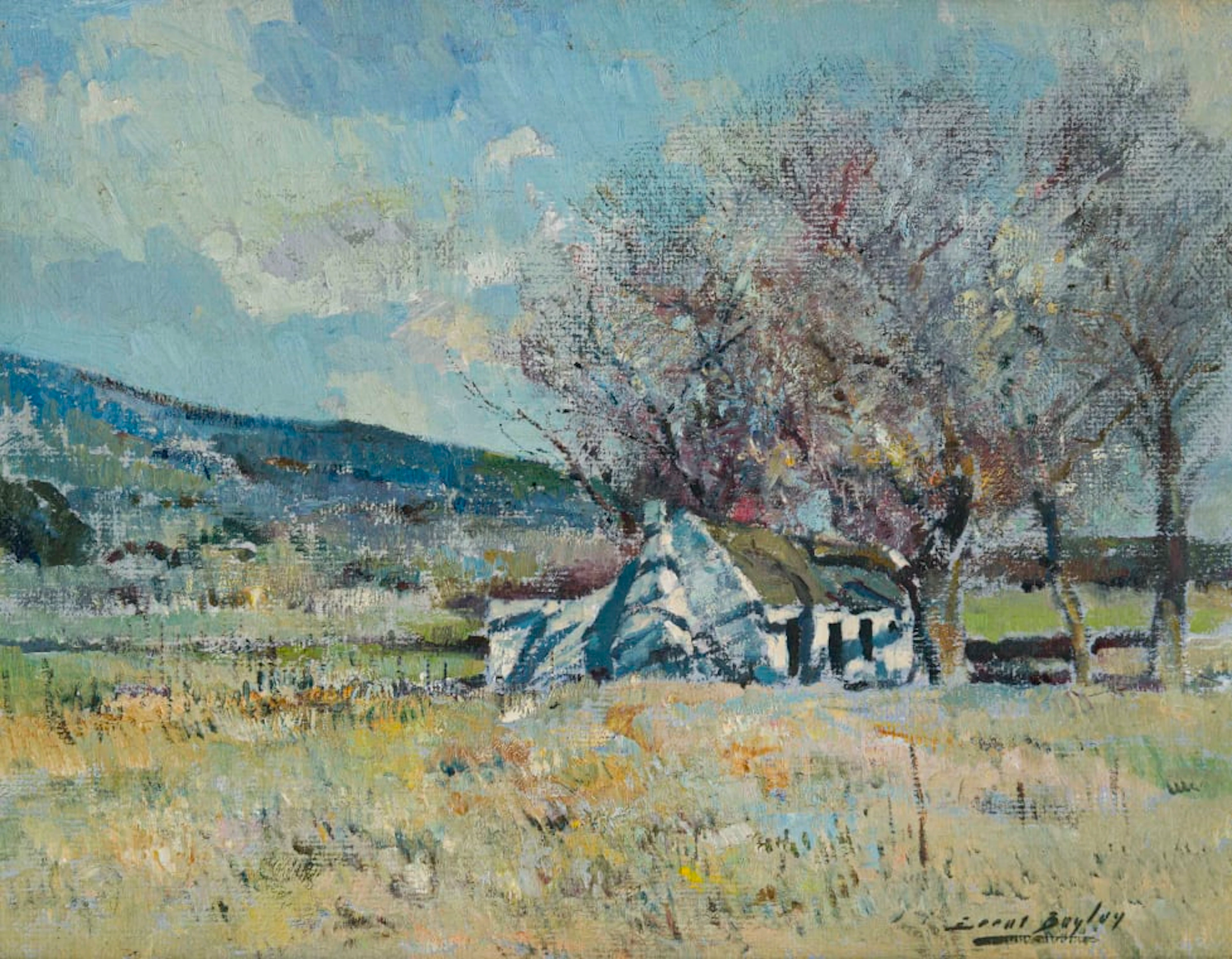 Errol Boyley; Landscape with Cottage and Trees
