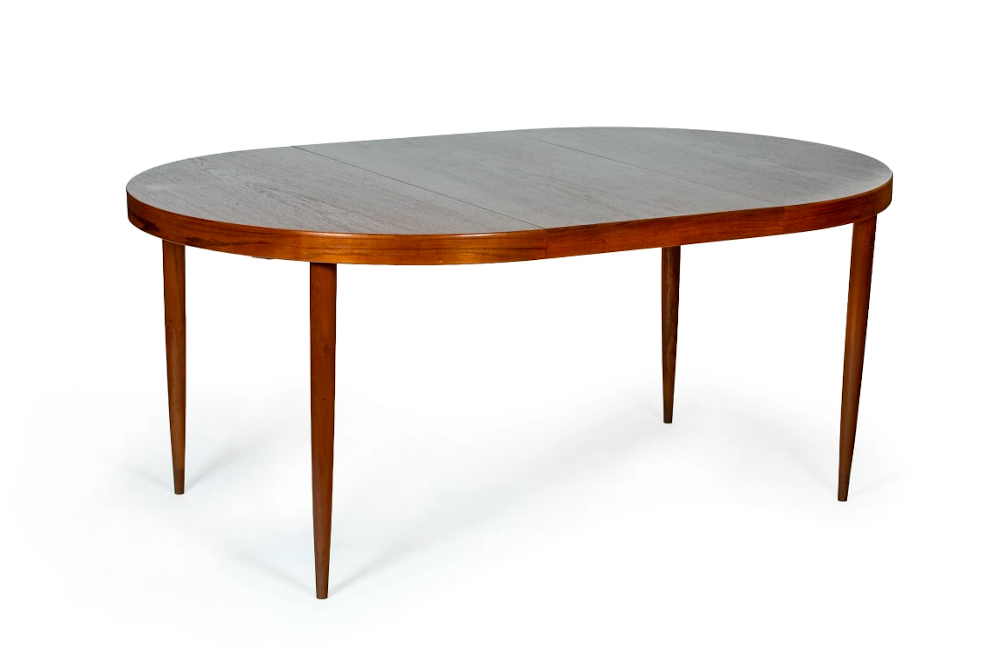 Kai Kristiansen; Extending teak dining table for Feldballes Møbelfabrik