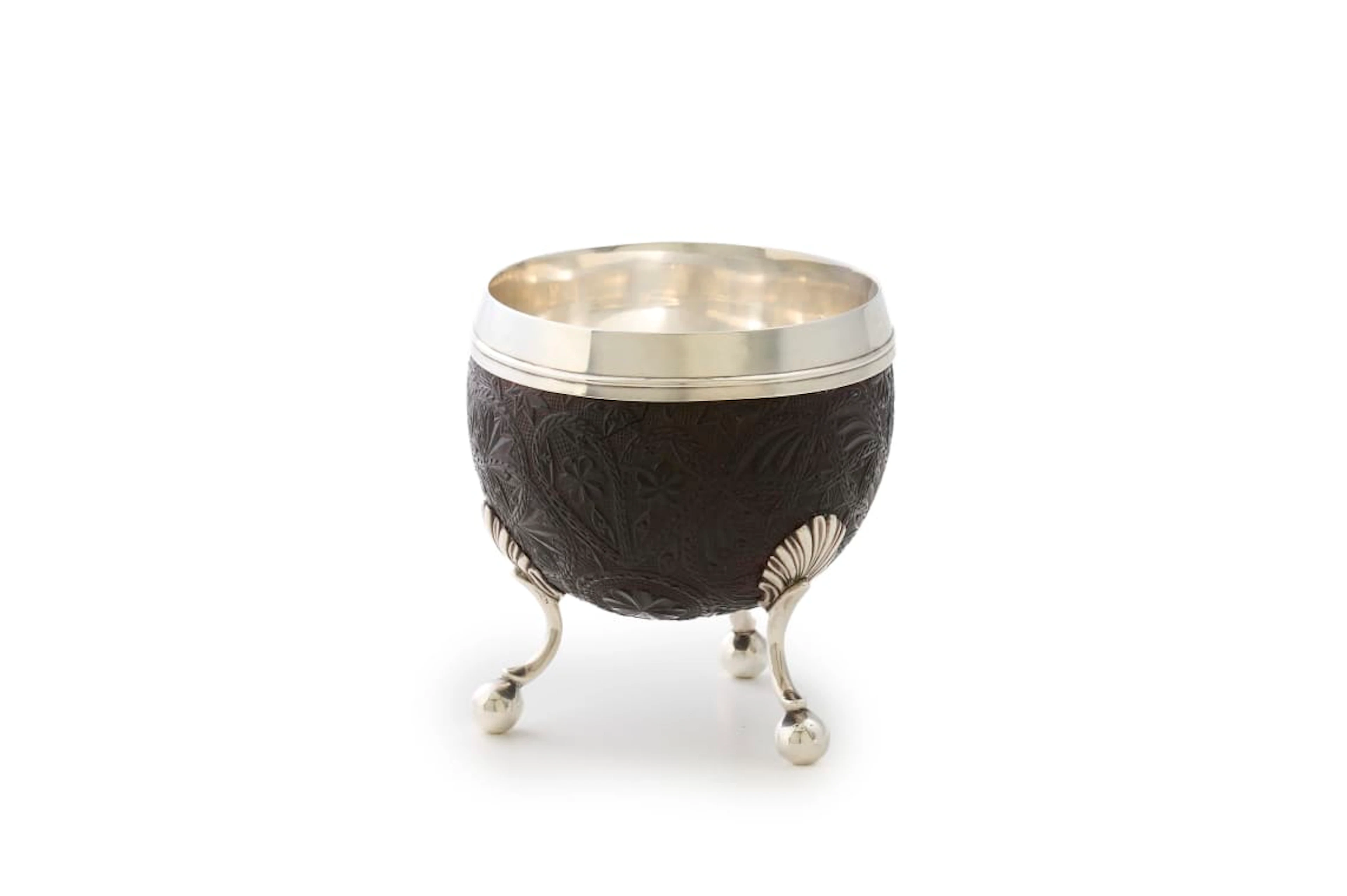 A George III silver-mounted coconut cup, Peter & William Bateman, London, 1806