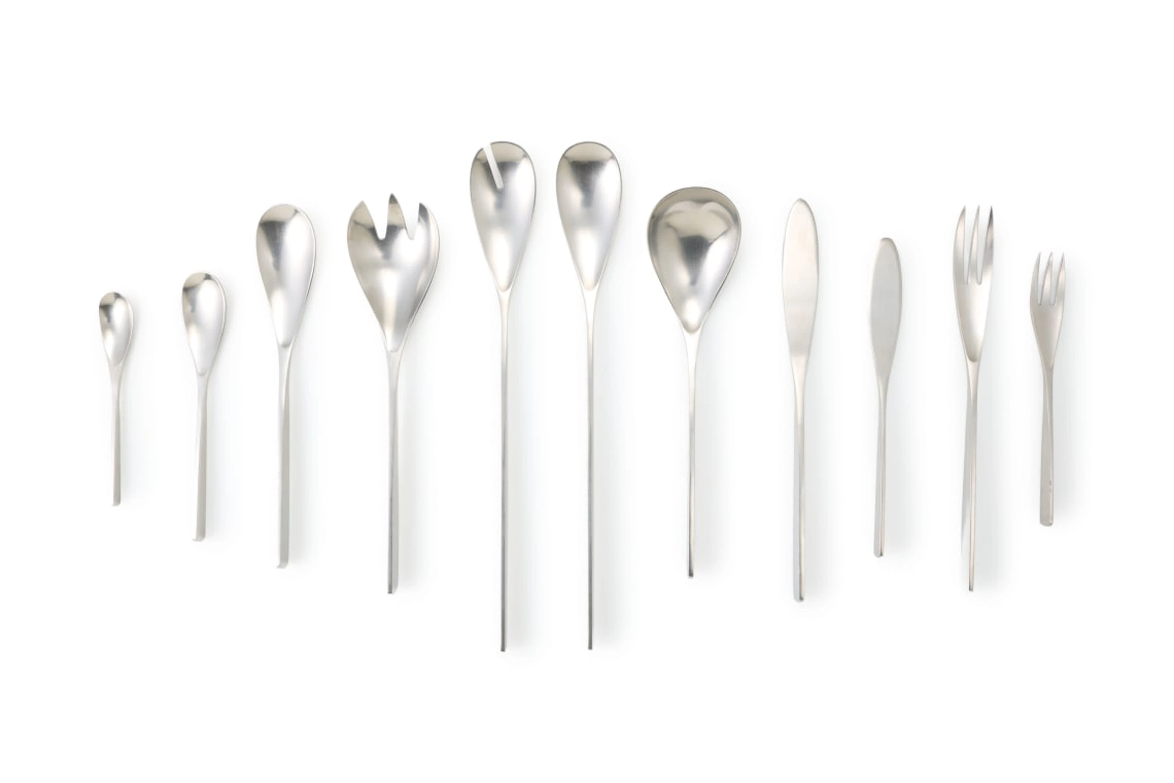 A set of Danish modern 'Unique' pattern stainless steel flatware