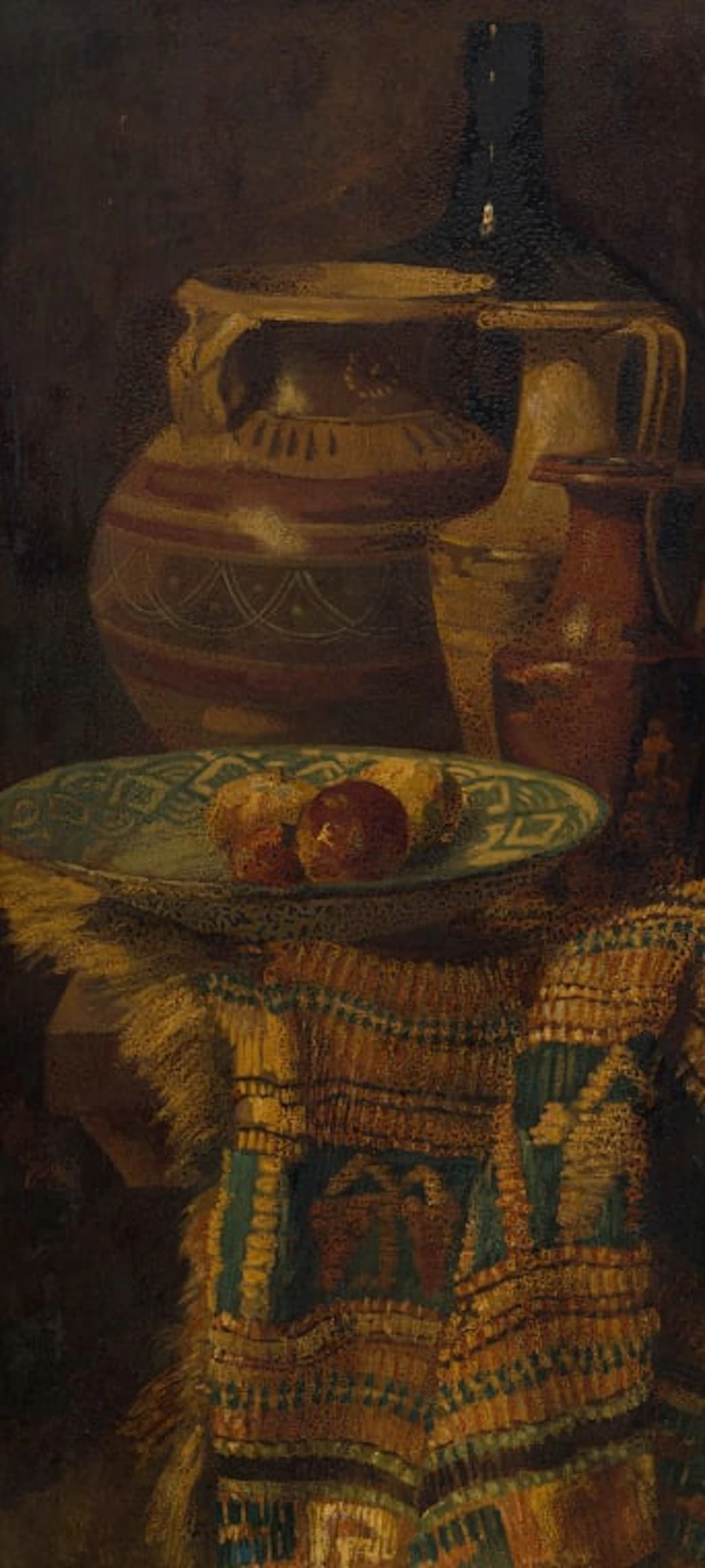Theodor Franciscus Goedvriend; Still Life with Vessels and Fruit