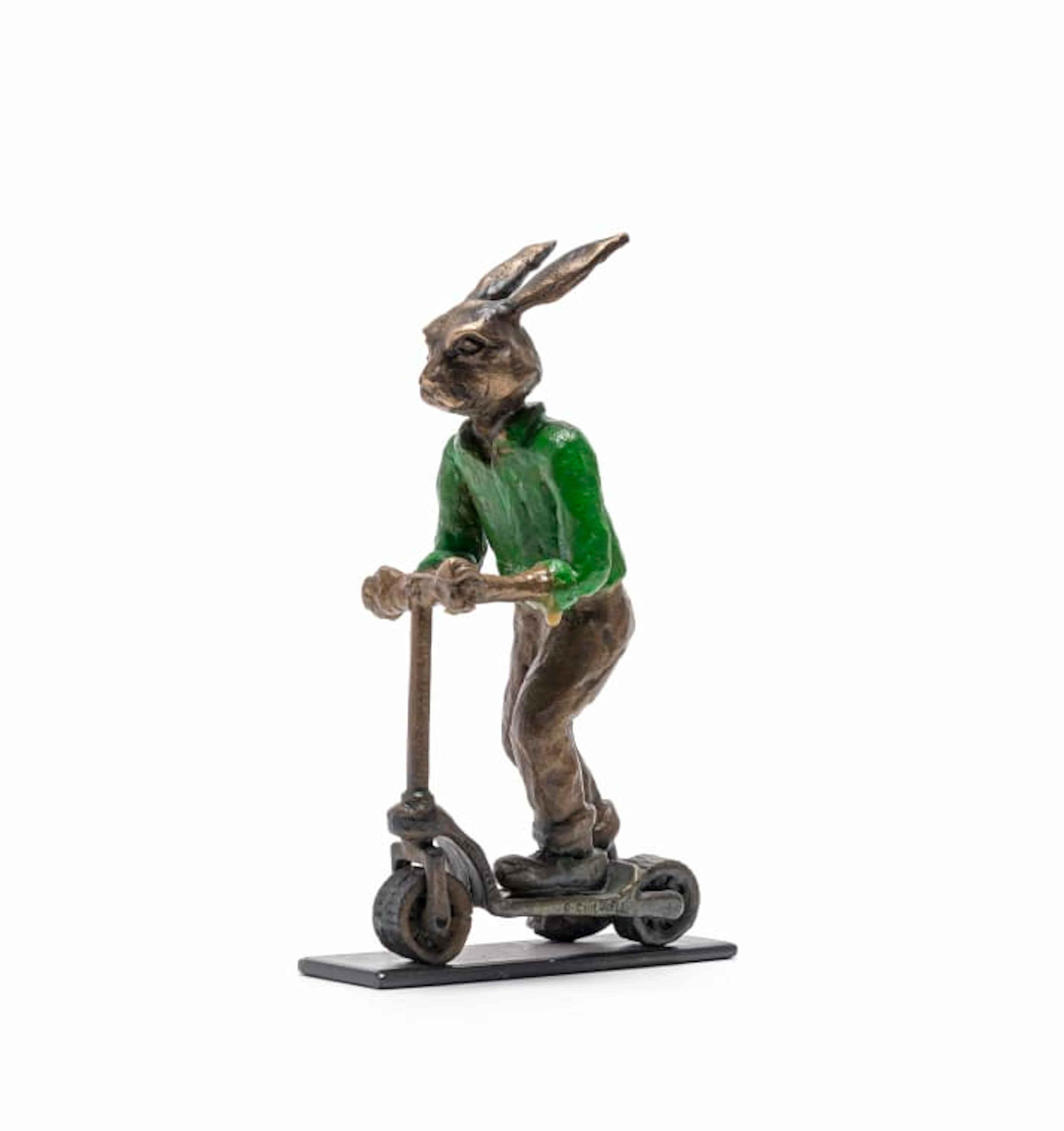 Carol Cauldwell; Rabbit on a Scooter