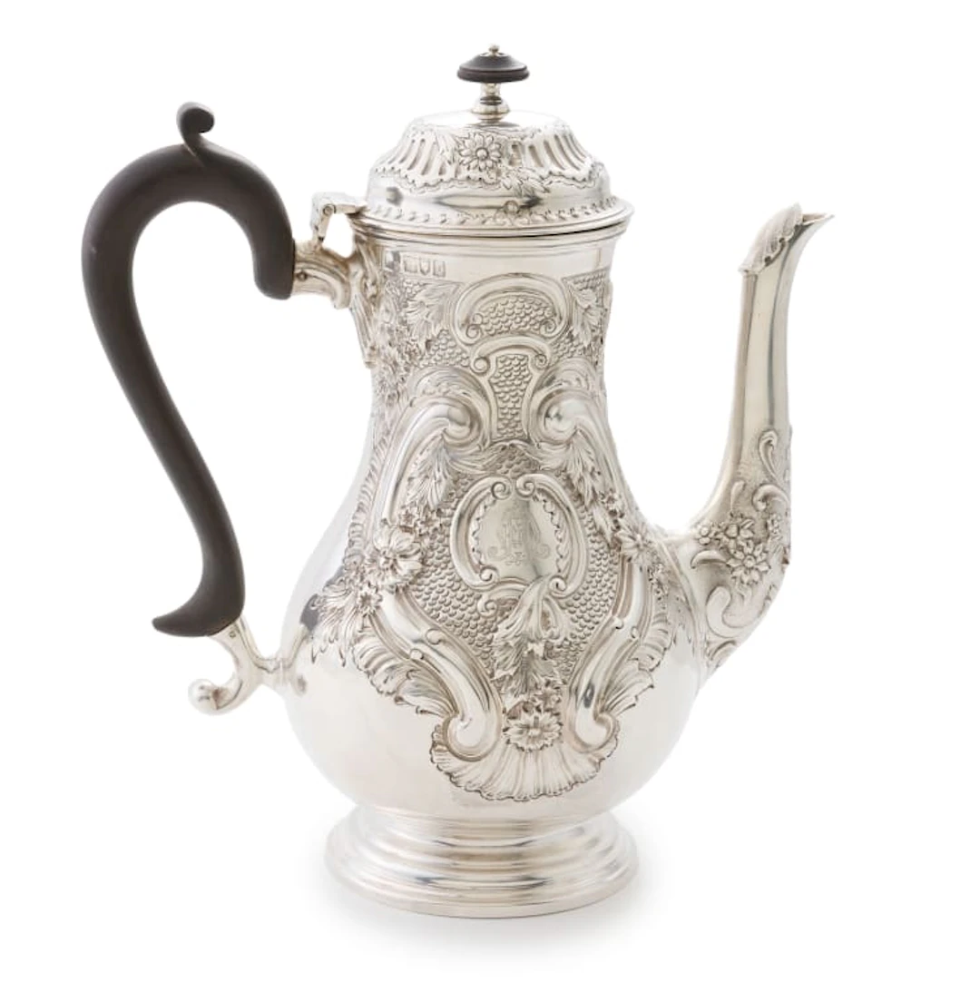 A Victorian silver coffee pot, Fordham & Faulkner, London, 1897