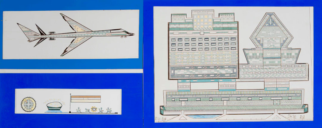 Detton (Tito) Zungu; Plane, Flag and Building