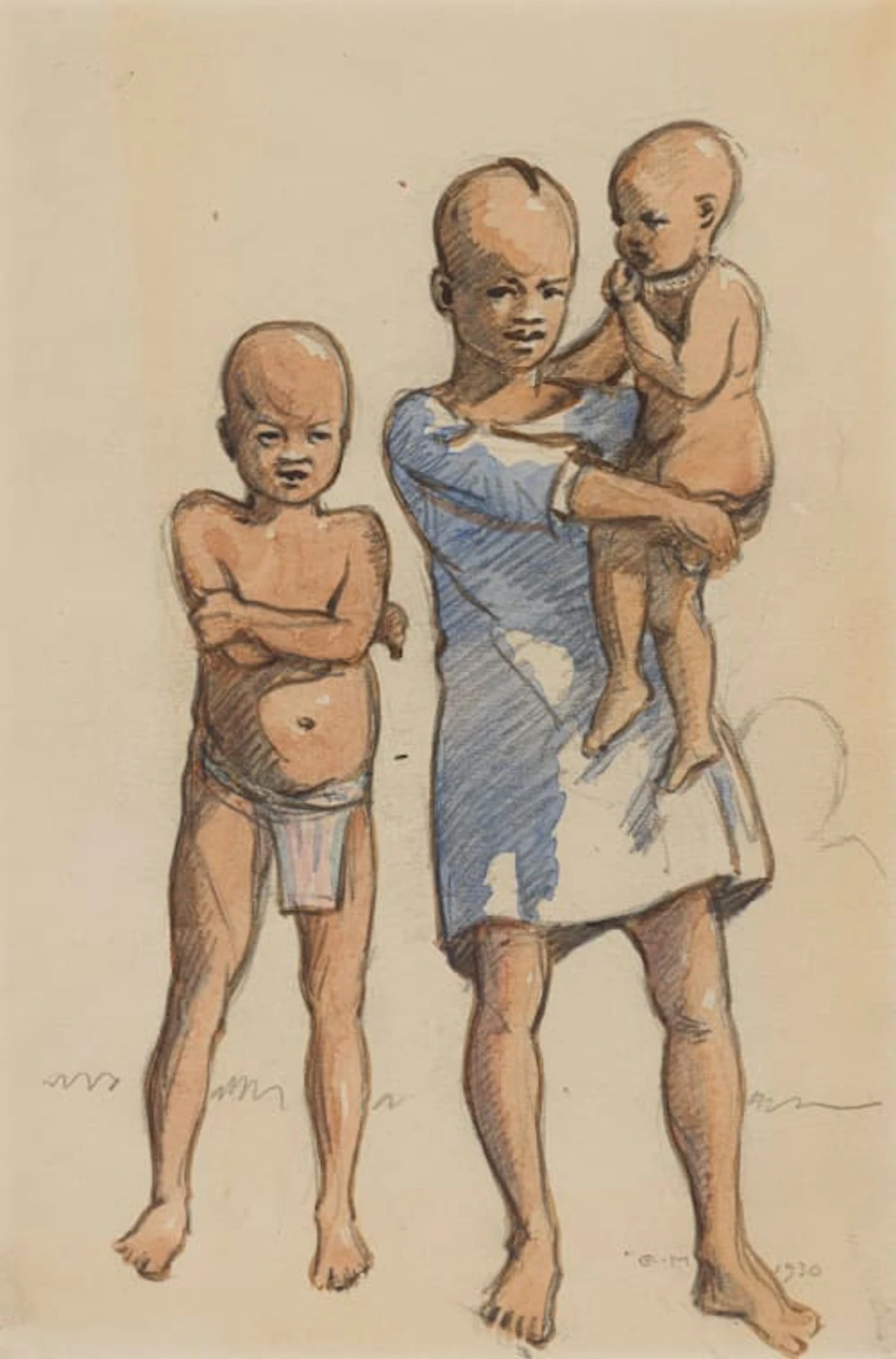 Erich Mayer; Three Children