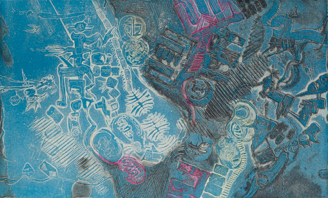 Dirk Meerkotter; Abstract Composition in Blue