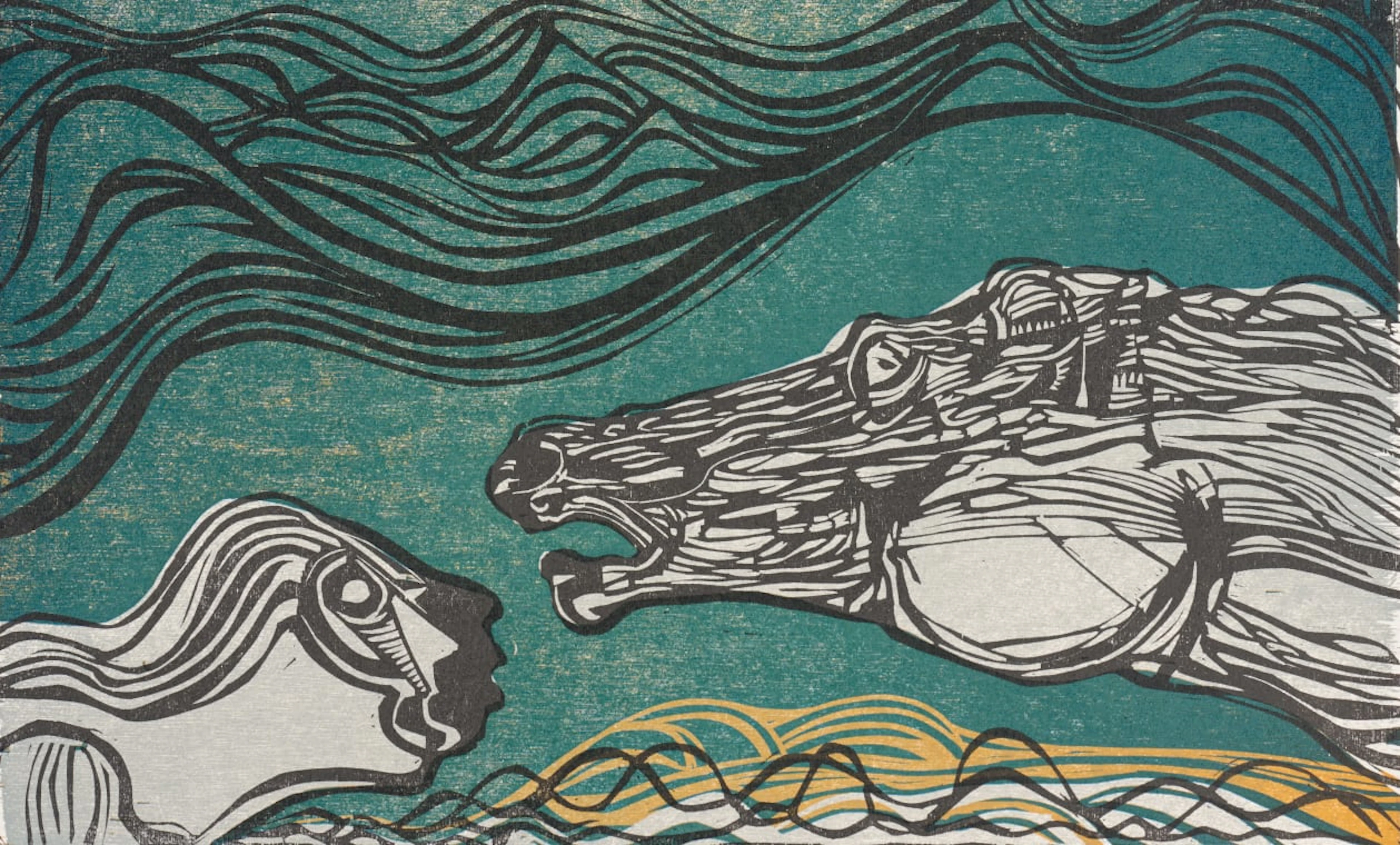 Cecil Skotnes; Woltemade Rescues Two Sailors, from The White Monday
