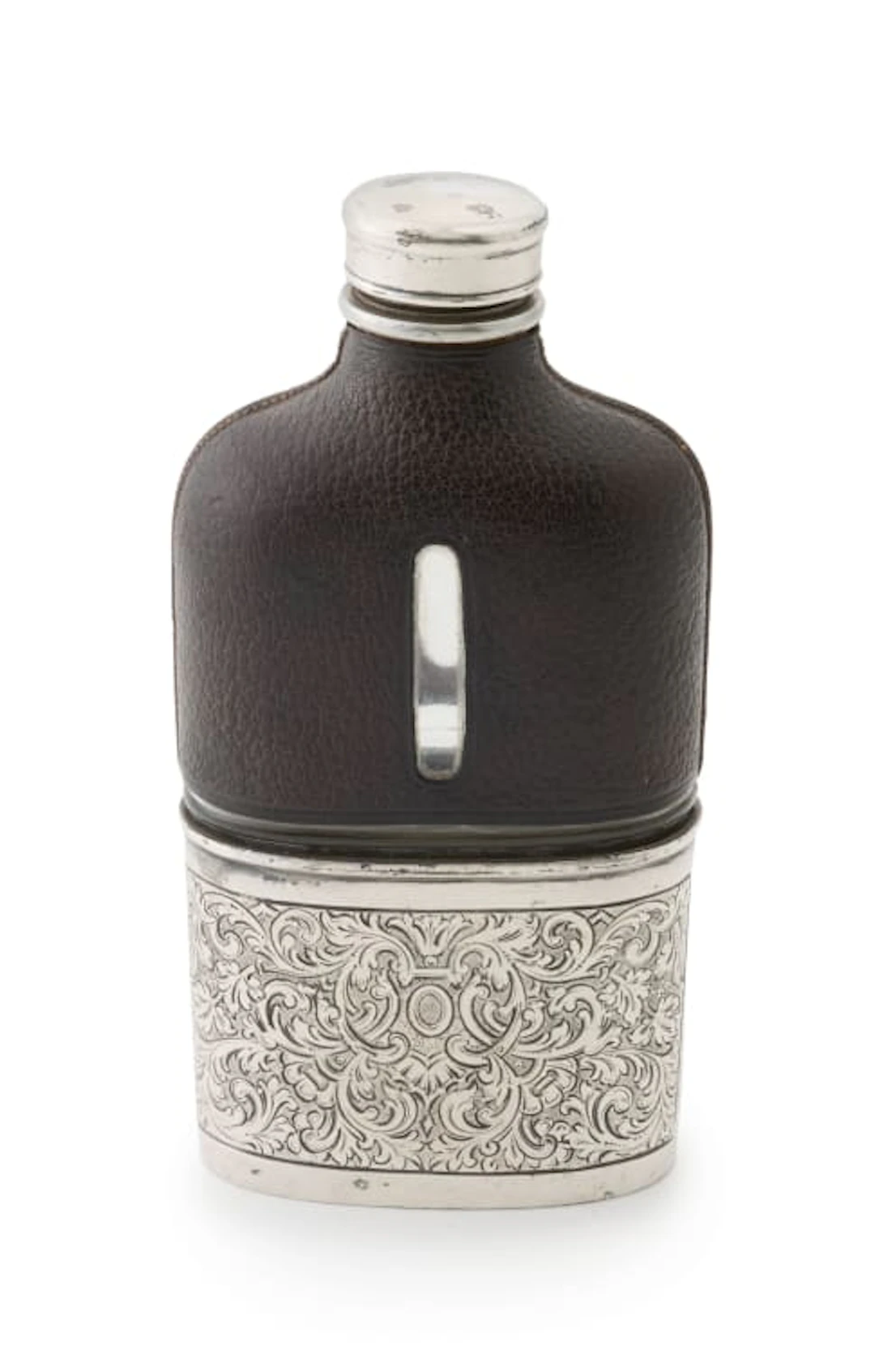 A gentleman's silver-plated hip flask, 20th century