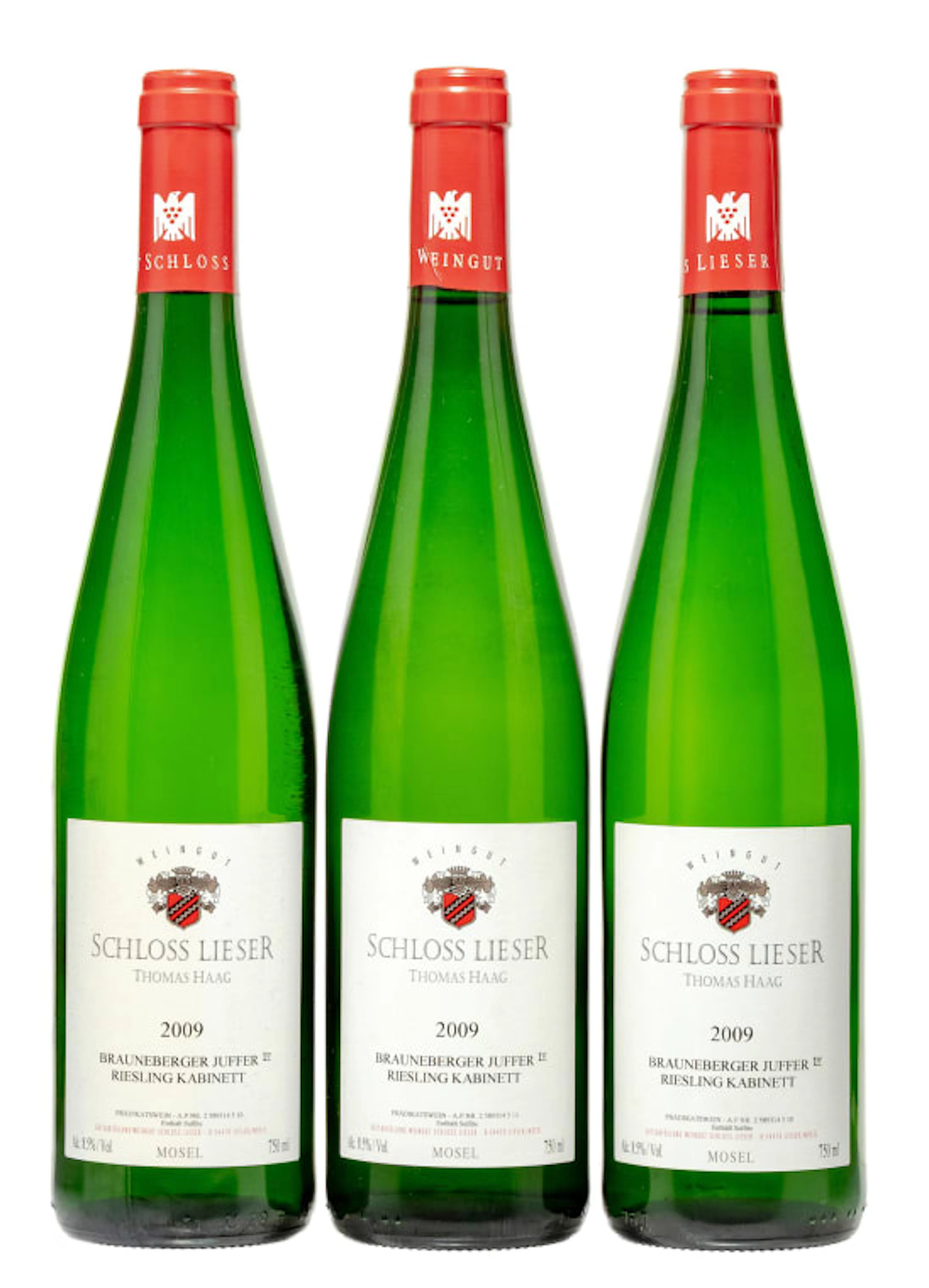Schloss Lieser; Brauneberger Juffer Riesling Kabinett; 2009; 3 (1 x 3); 750ml