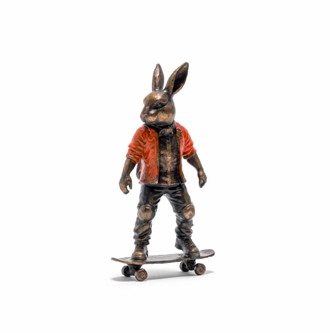 Carol Cauldwell; Skater Bunny Orange