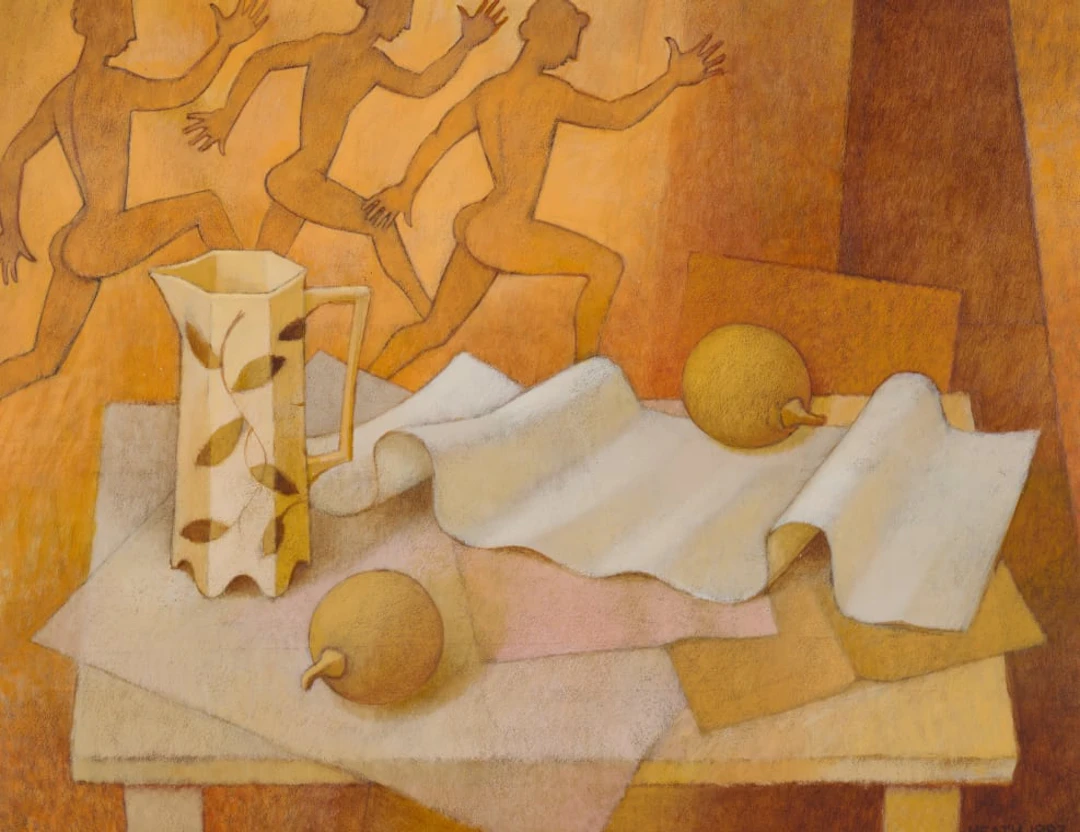 Bronwen (Jinny) Heath; Still Life with Greek Runners