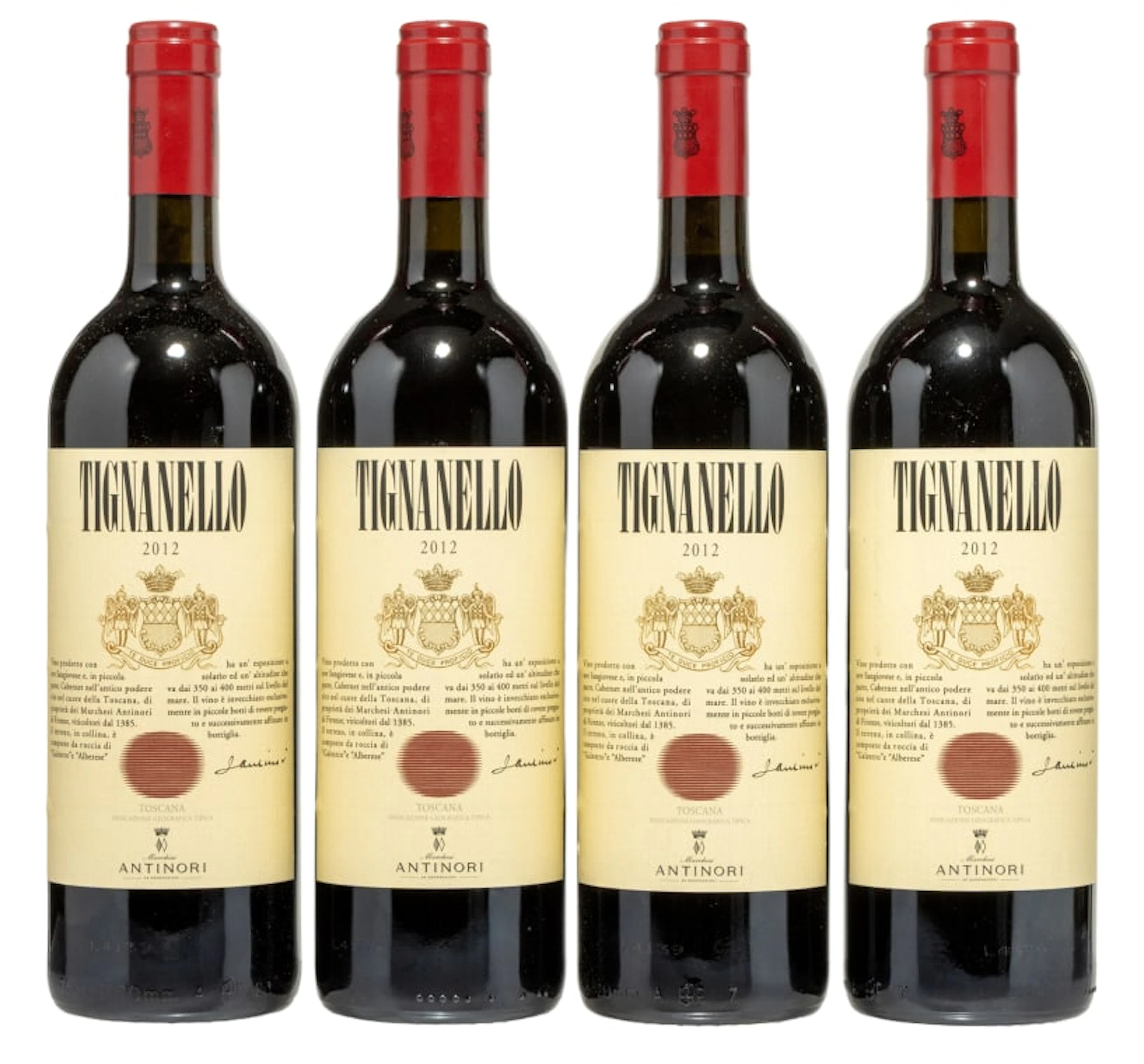 Antinori; Tignanello Toscana; 2012; 4 (1 x 4); 750ml
