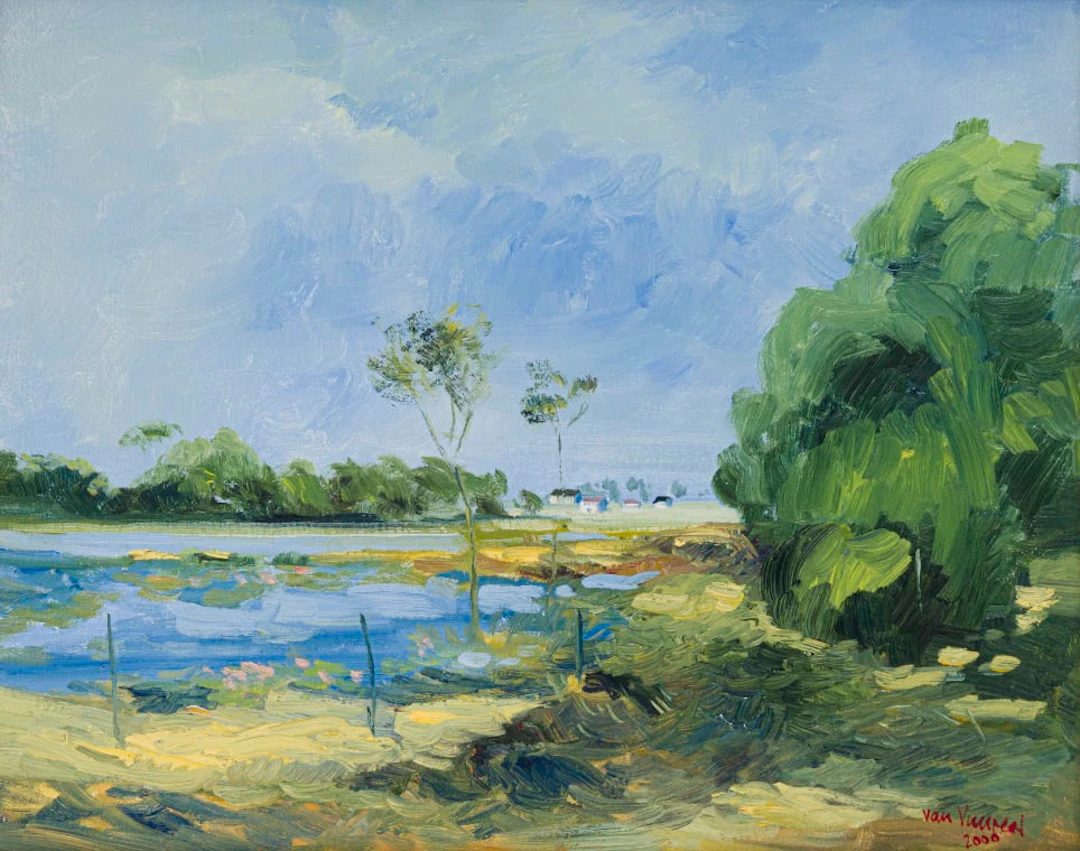 André van Vuuren; Water Scene/View of Bethlehem Dam