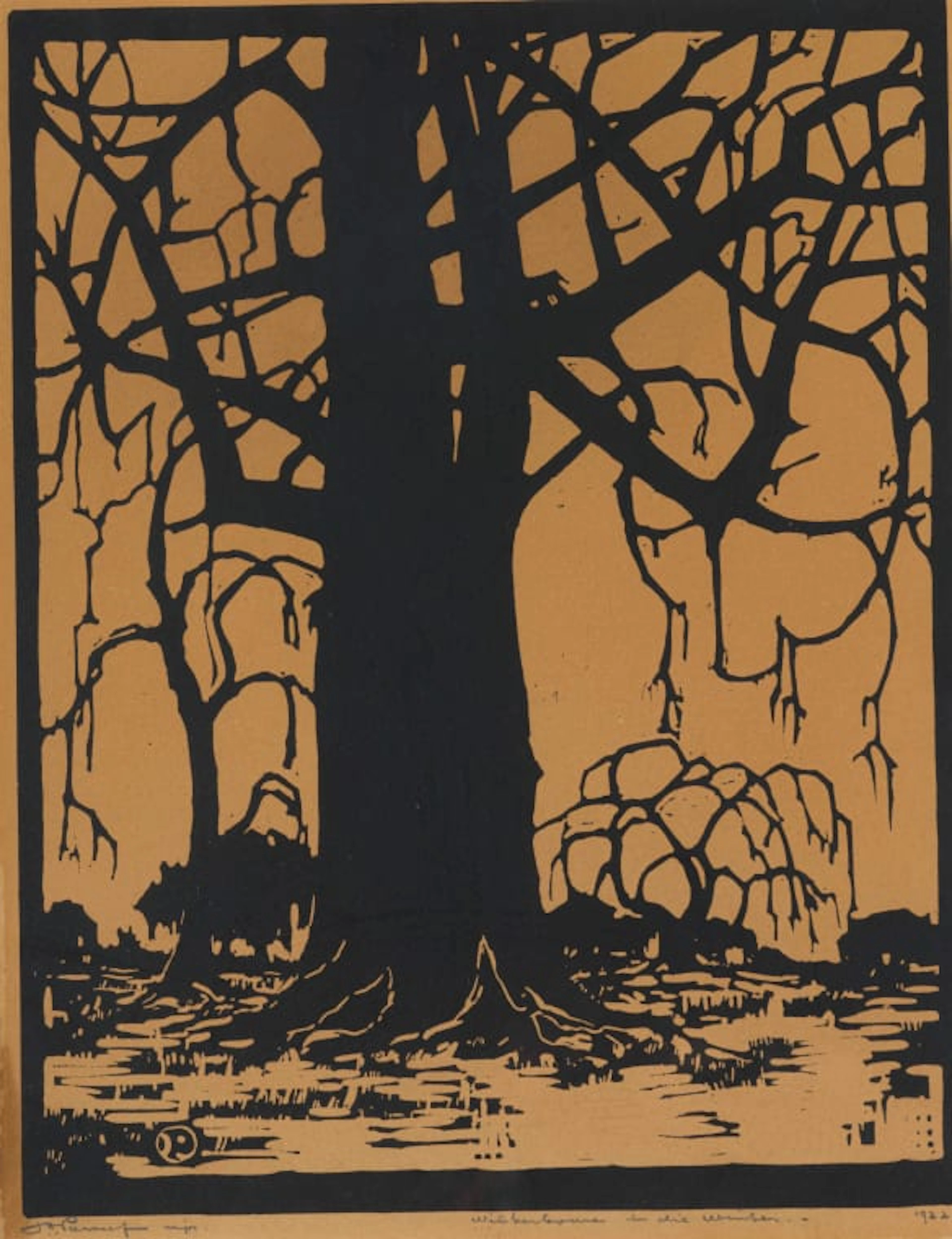 Jacob Hendrik Pierneef; Wilkerboom in die Winter (Willow Trees in