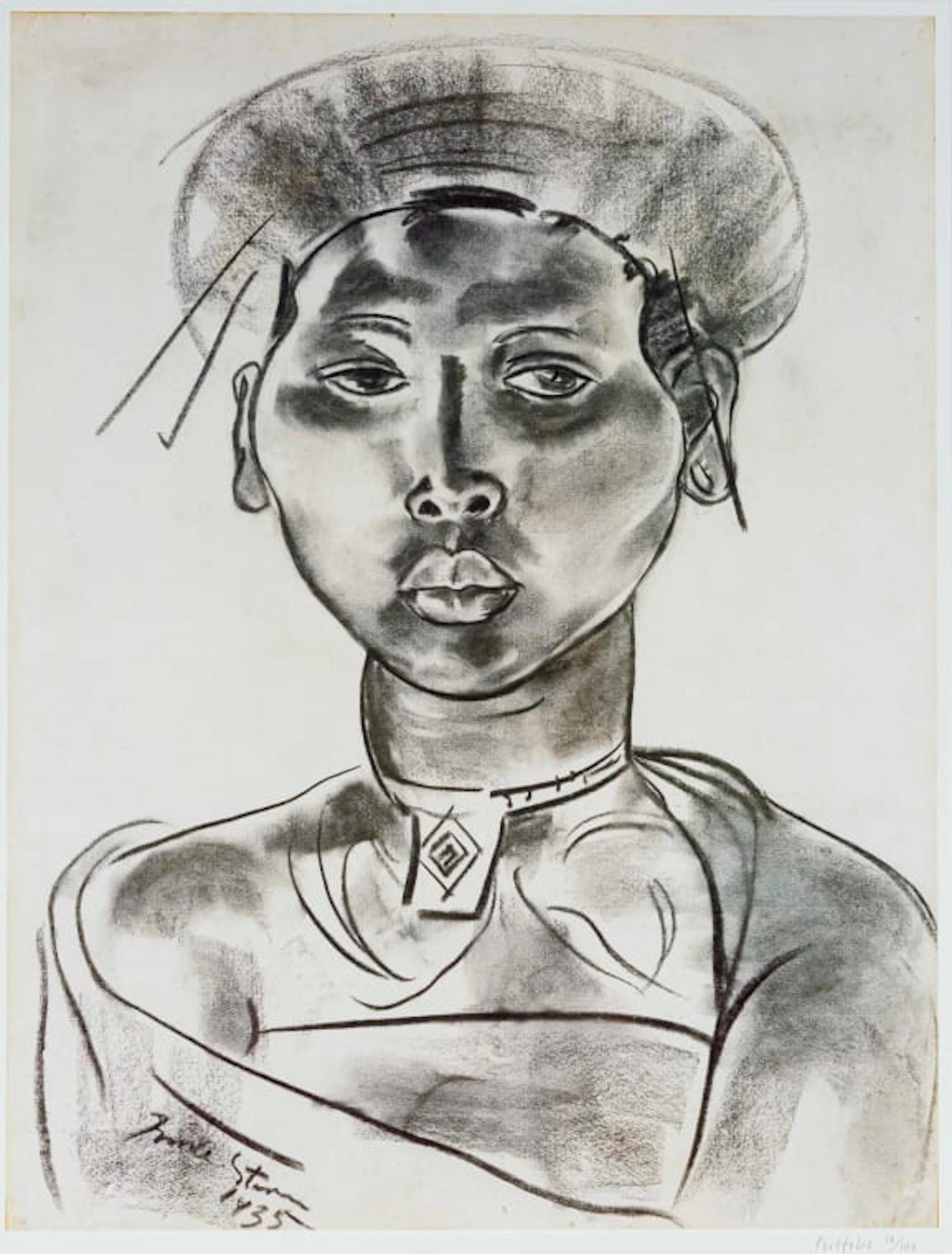 Irma Stern; Head of an African Girl, poster