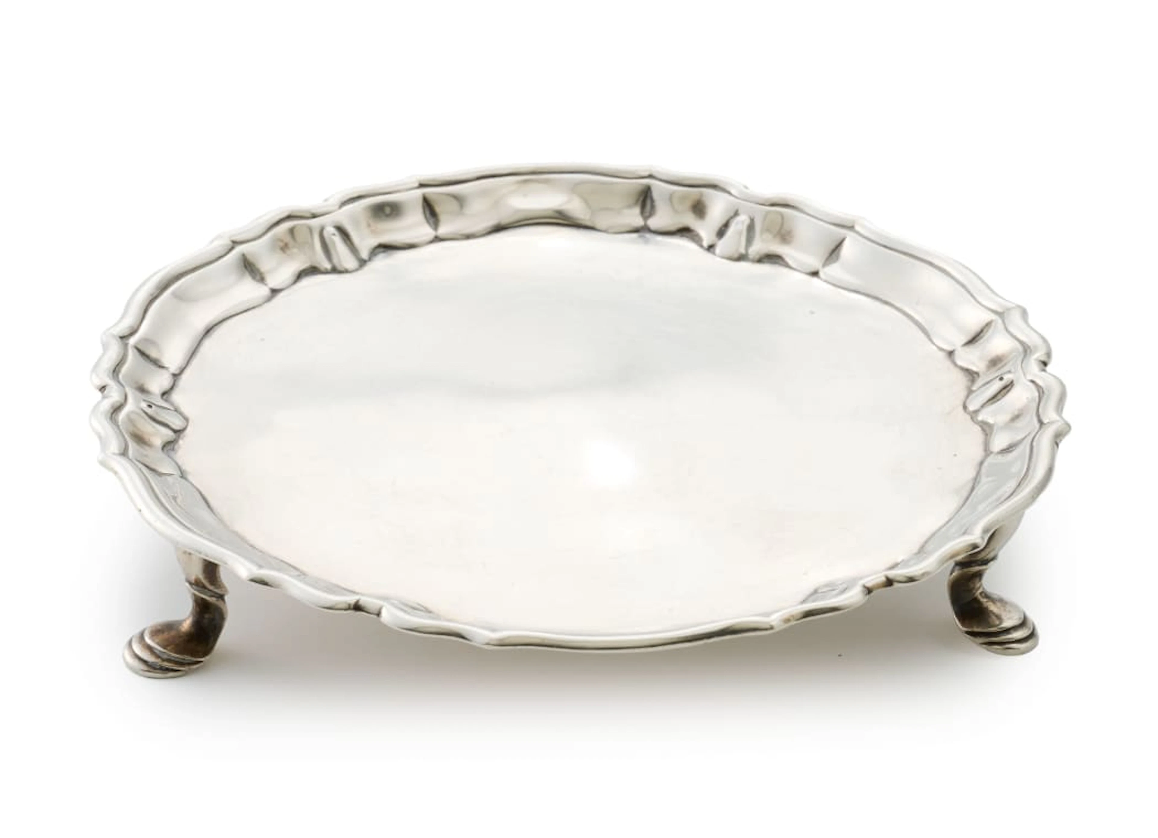 A George II silver salver, Dennis Wilks, London, 1741