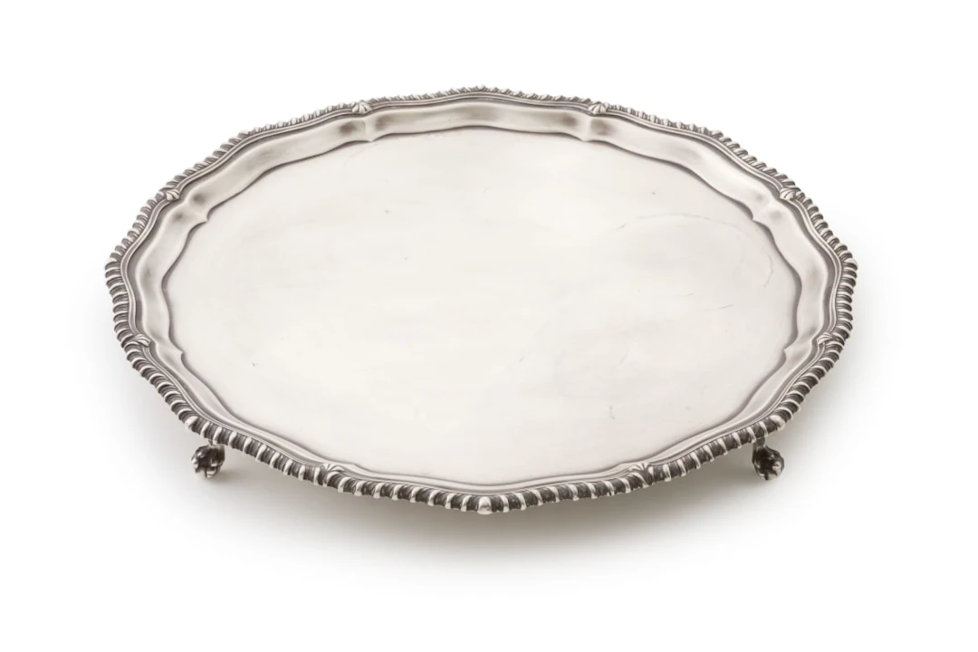 An Elizabeth II silver salver, Barker Brothers Silver Ltd, retailed