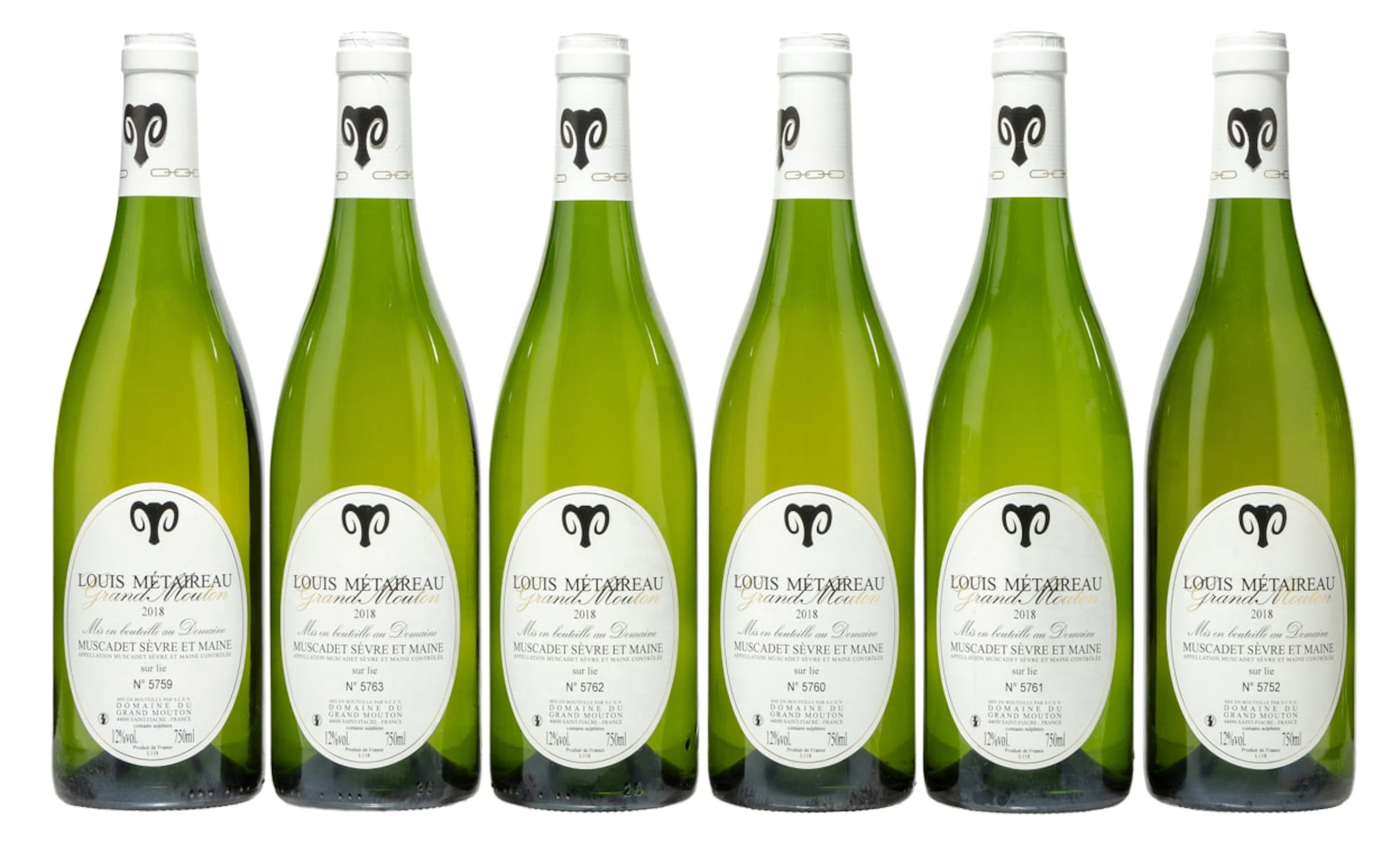 Louis Métaireau; Grand Mouton Muscadet Sèvre-et-Maine Sur Lie; 2018;