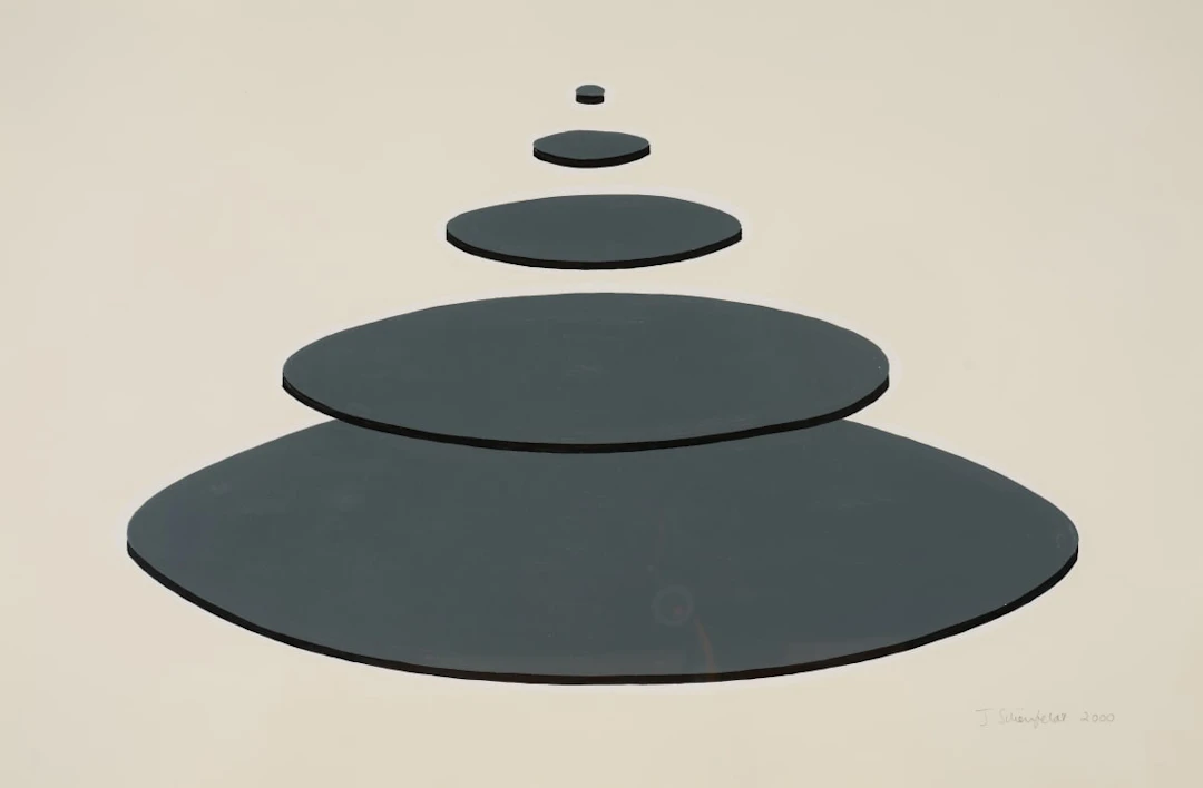 Joachim Schönfeldt; Social Pyramid Diagram (Grey), from The Model Men series