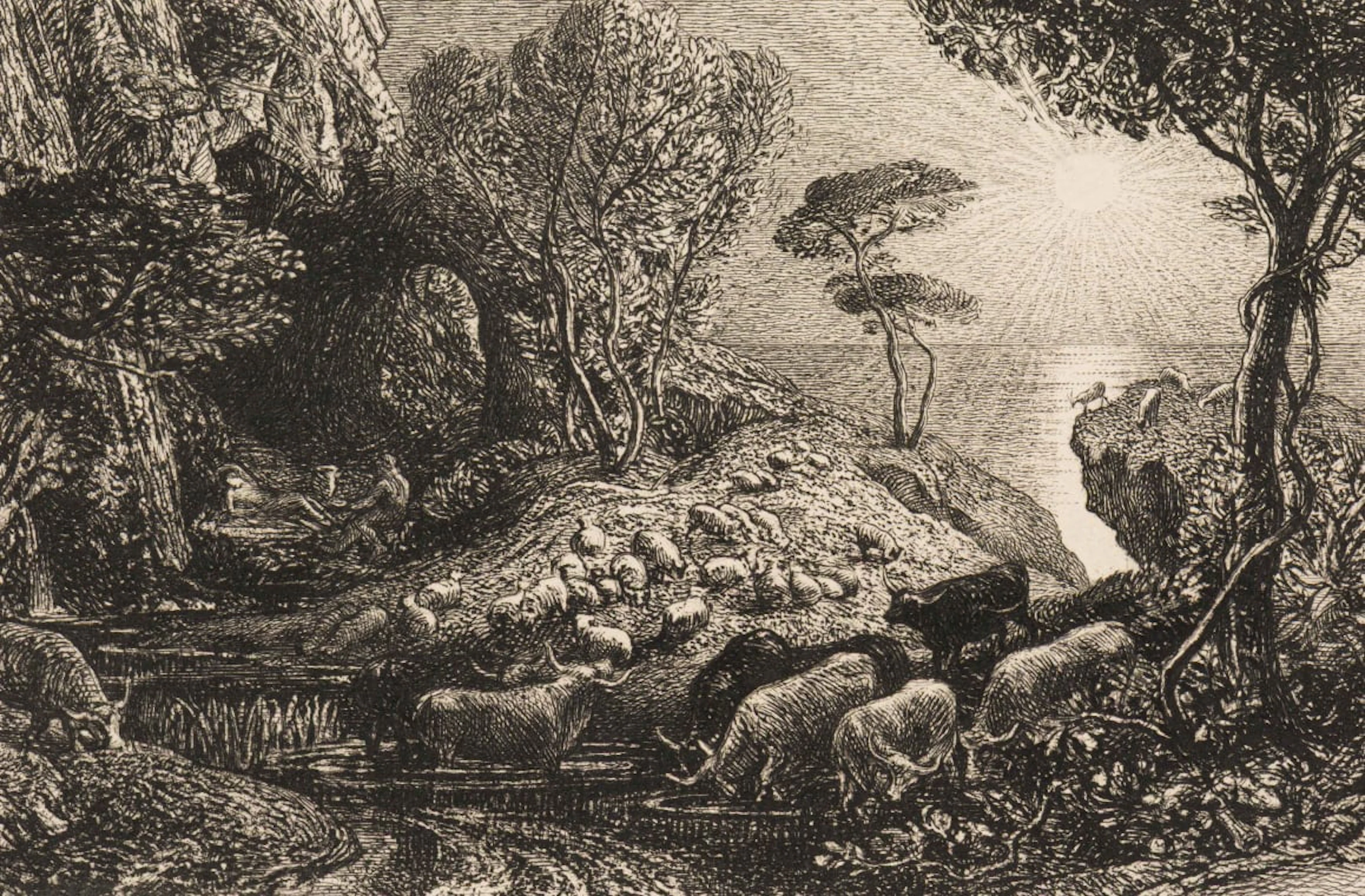 Samuel Palmer; Moeries and Galatea