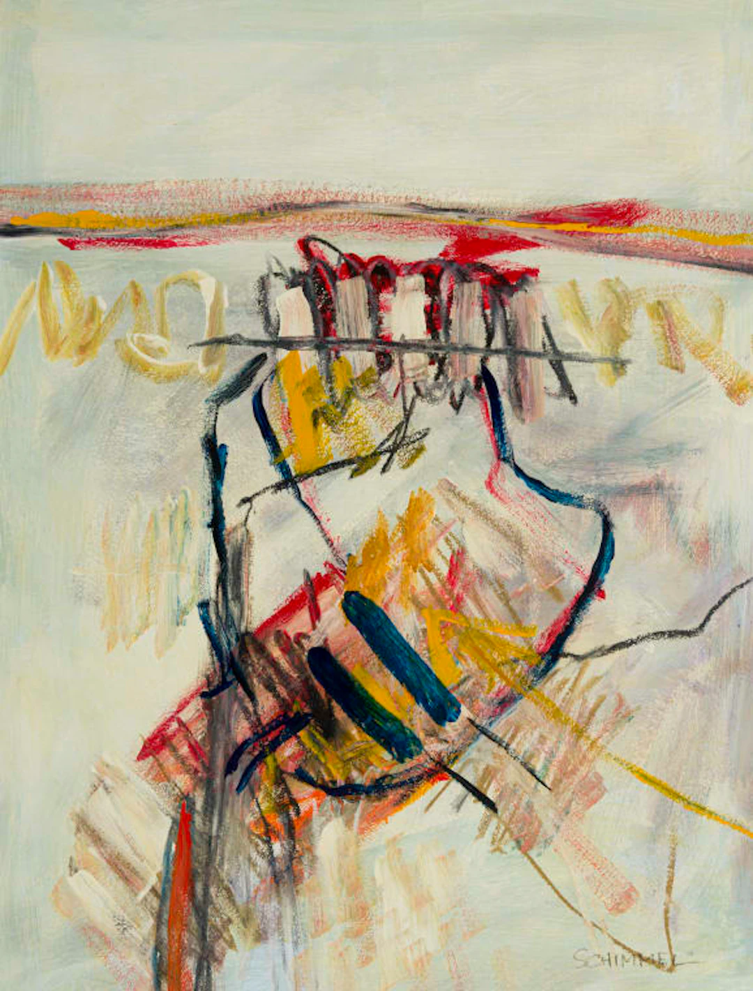 Fred Schimmel; Untitled (Abstract Composition)