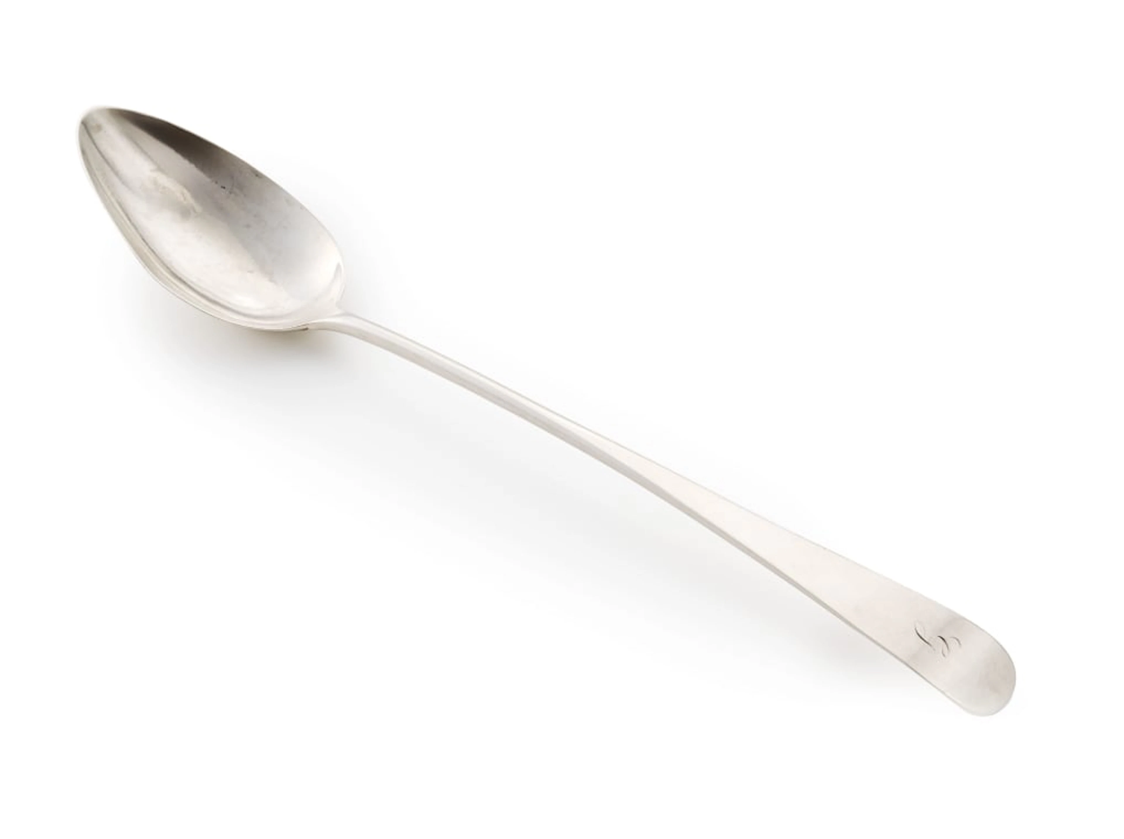 A George III Old English silver basting spoon, P Cunningham & Son
