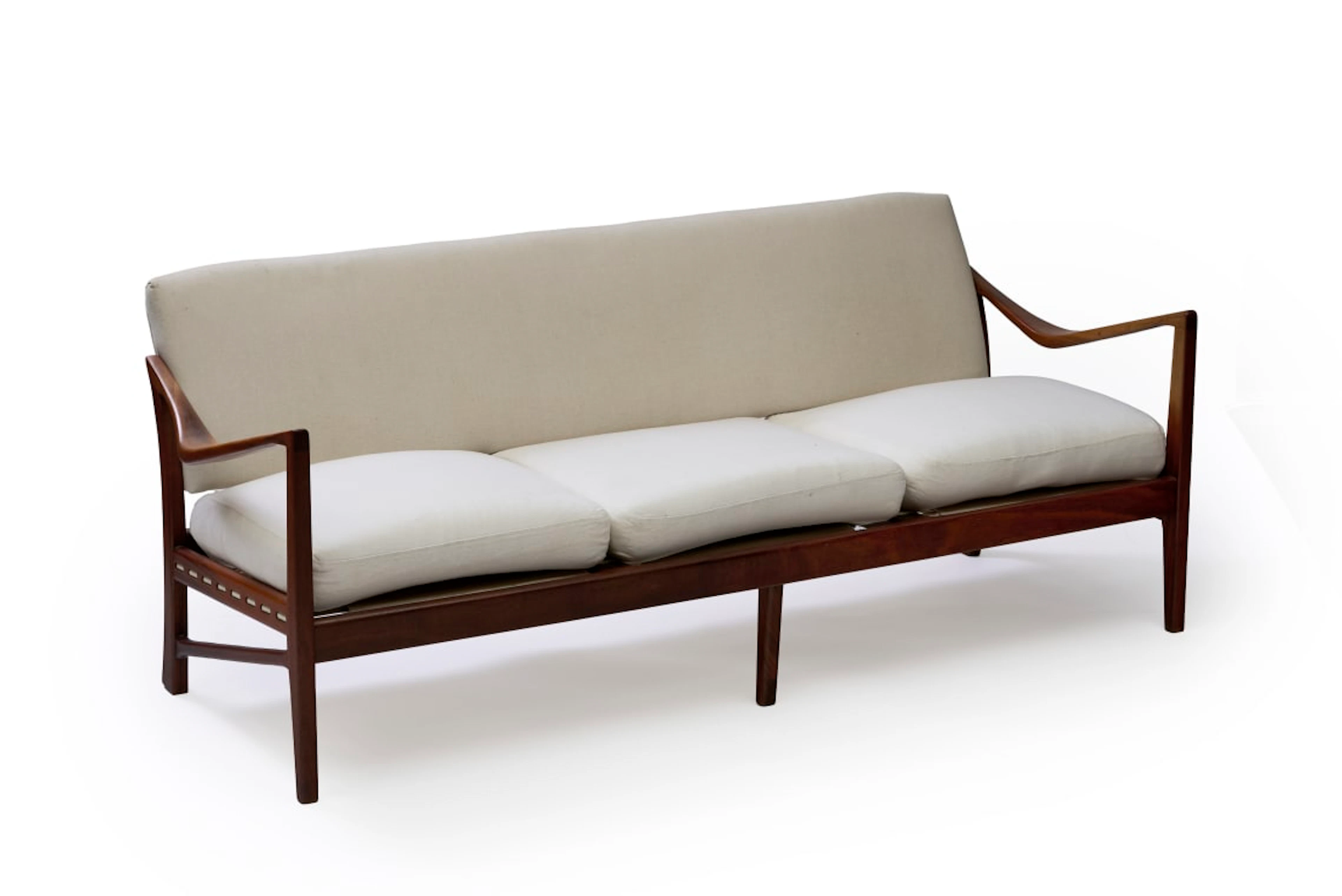 Lubis; Three-seater sapele mahogany sofa, South Africa