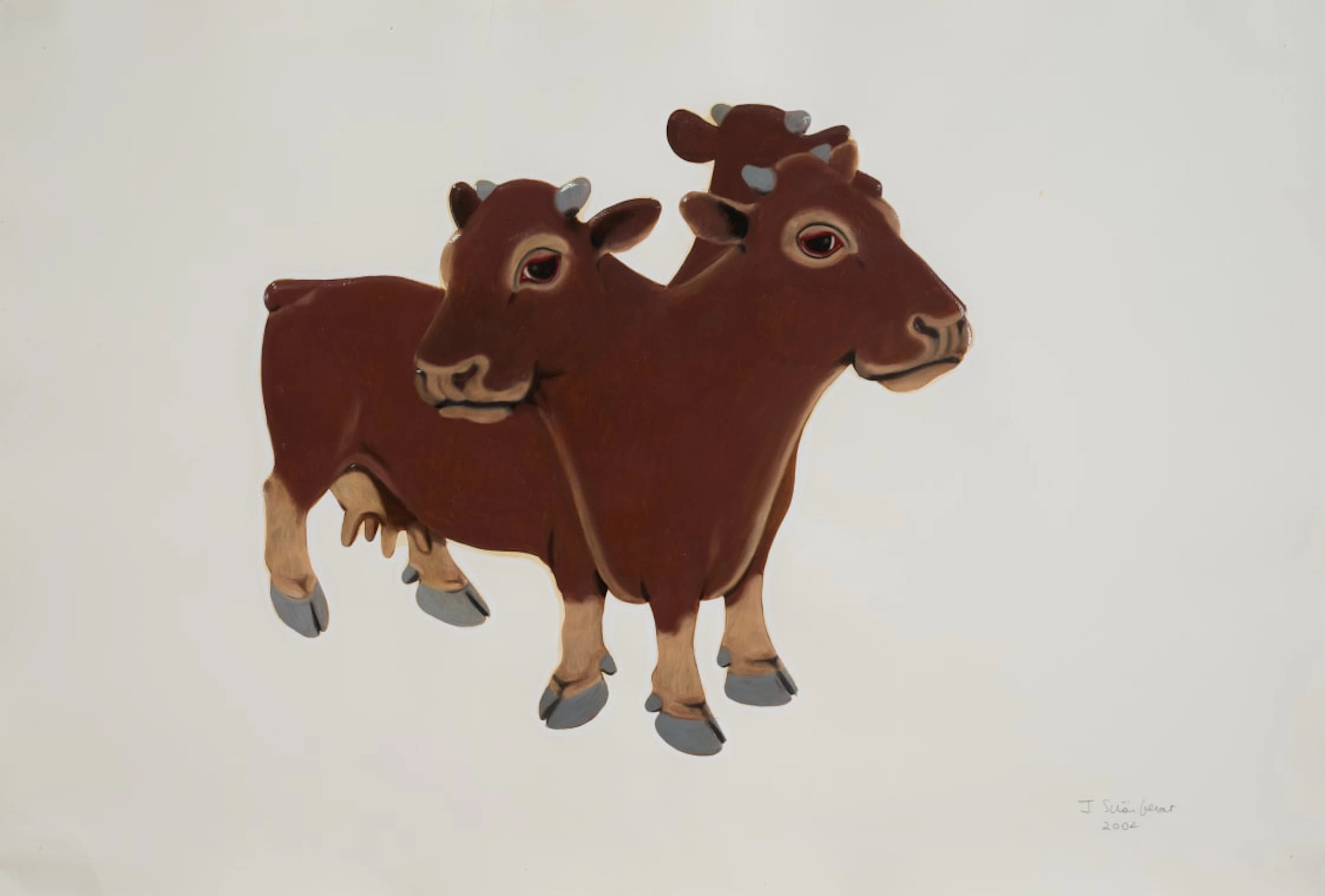 Joachim Schönfeldt; Three-Headed Cow, from the Model Men series