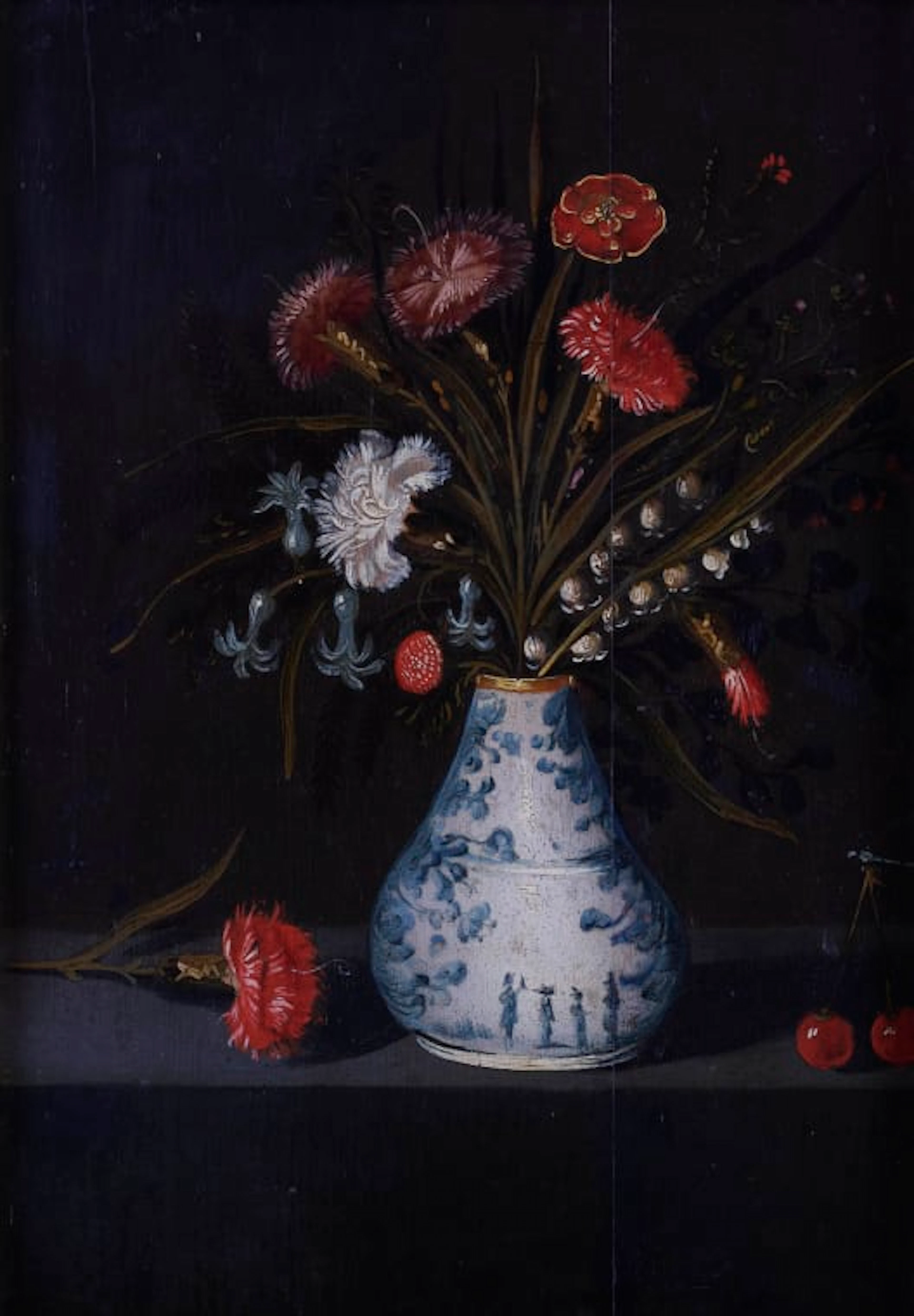 Dutch School, 17th Century; Flowers in a Vase