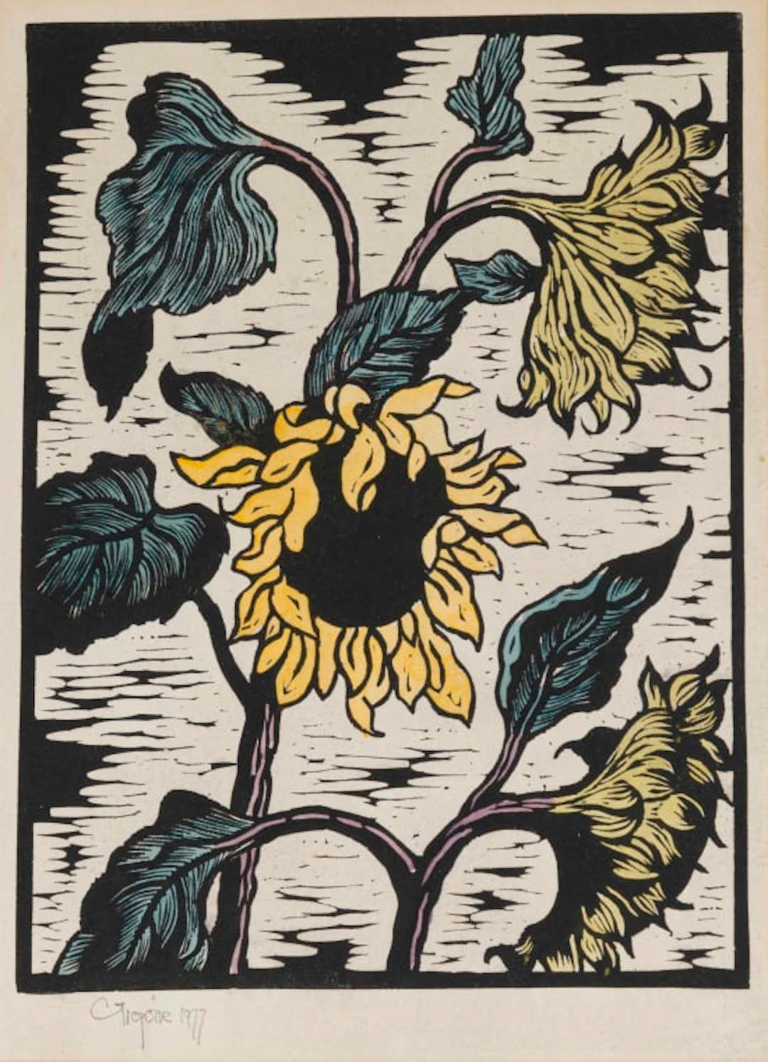 Gregoire Boonzaier; Sunflowers