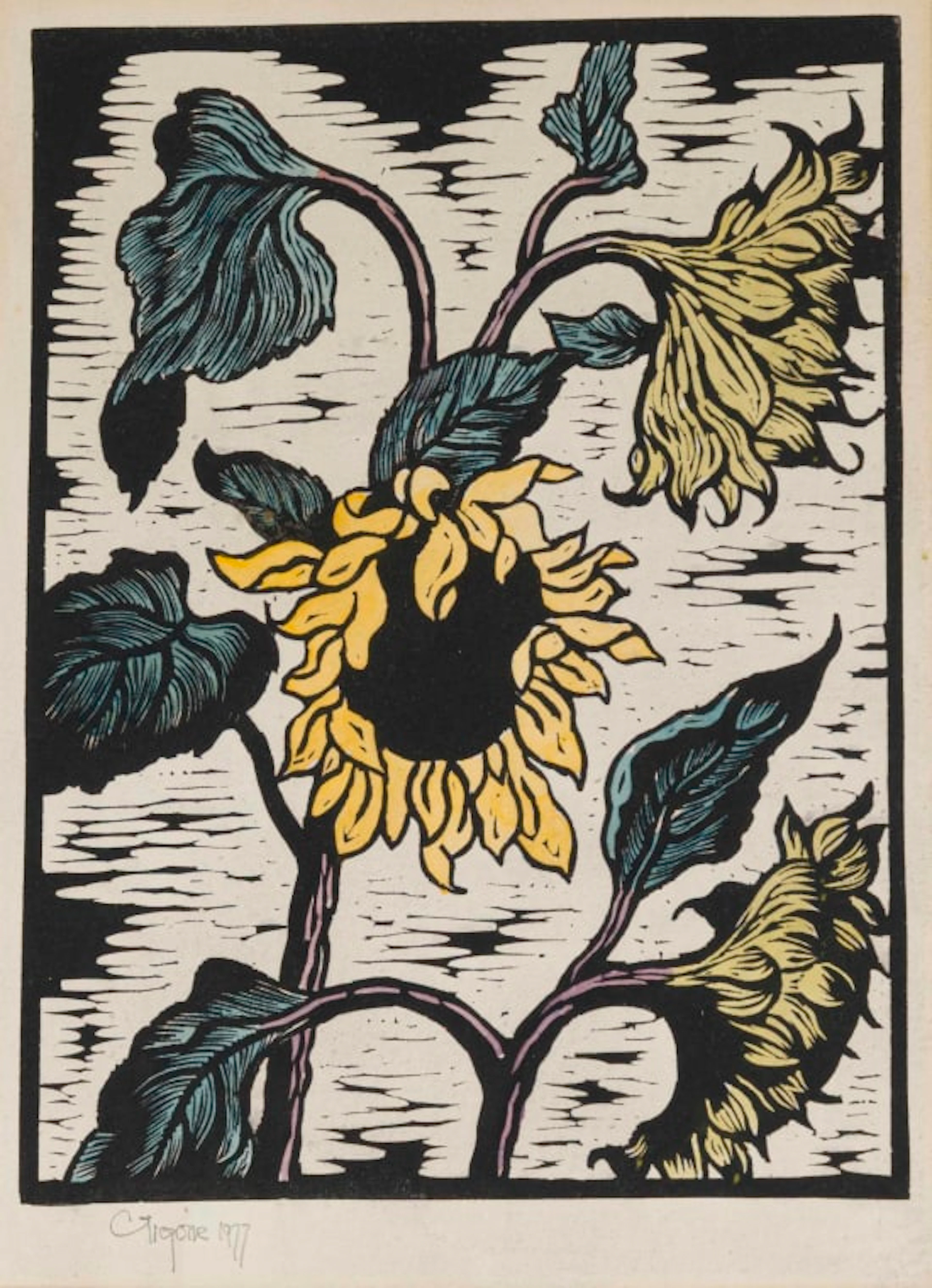 Gregoire Boonzaier; Sunflowers